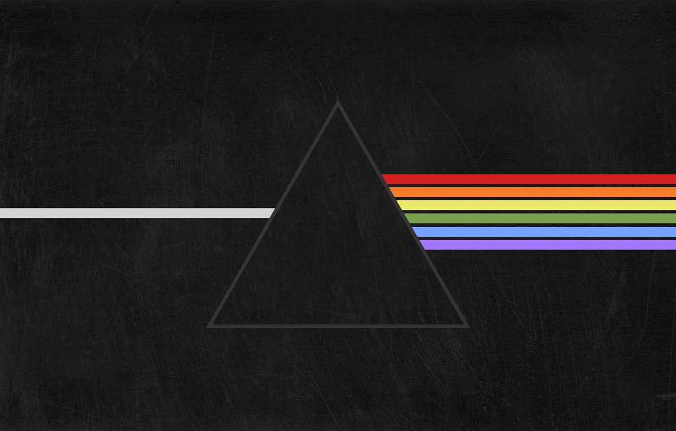 Wallpaper Music, Triangle, Pink Floyd, Rock, Dark side of the moon, The Dark Side of the Moon, Triangular prism image for desktop, section музыка
