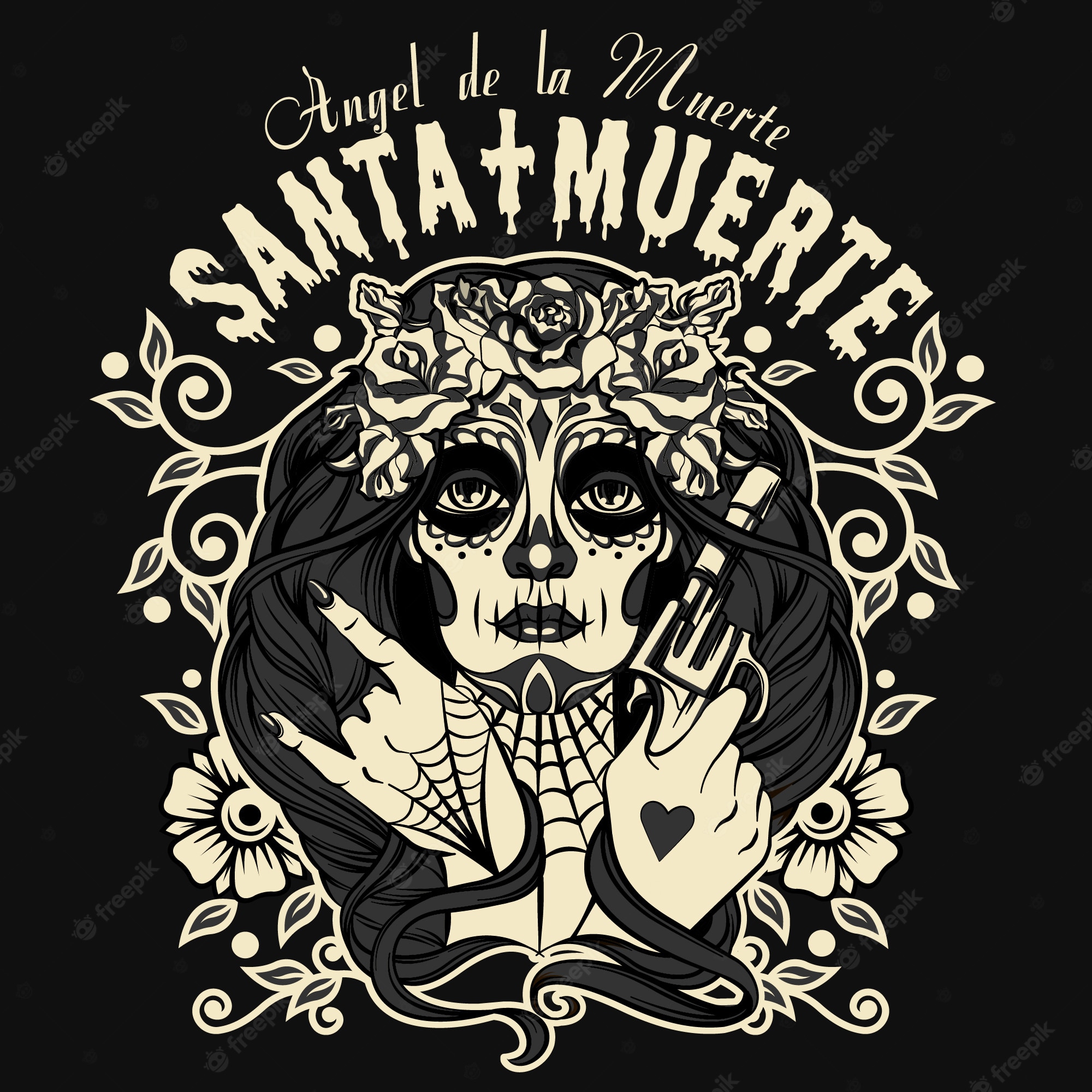 Santa muerte Vectors & Illustrations for Free Download
