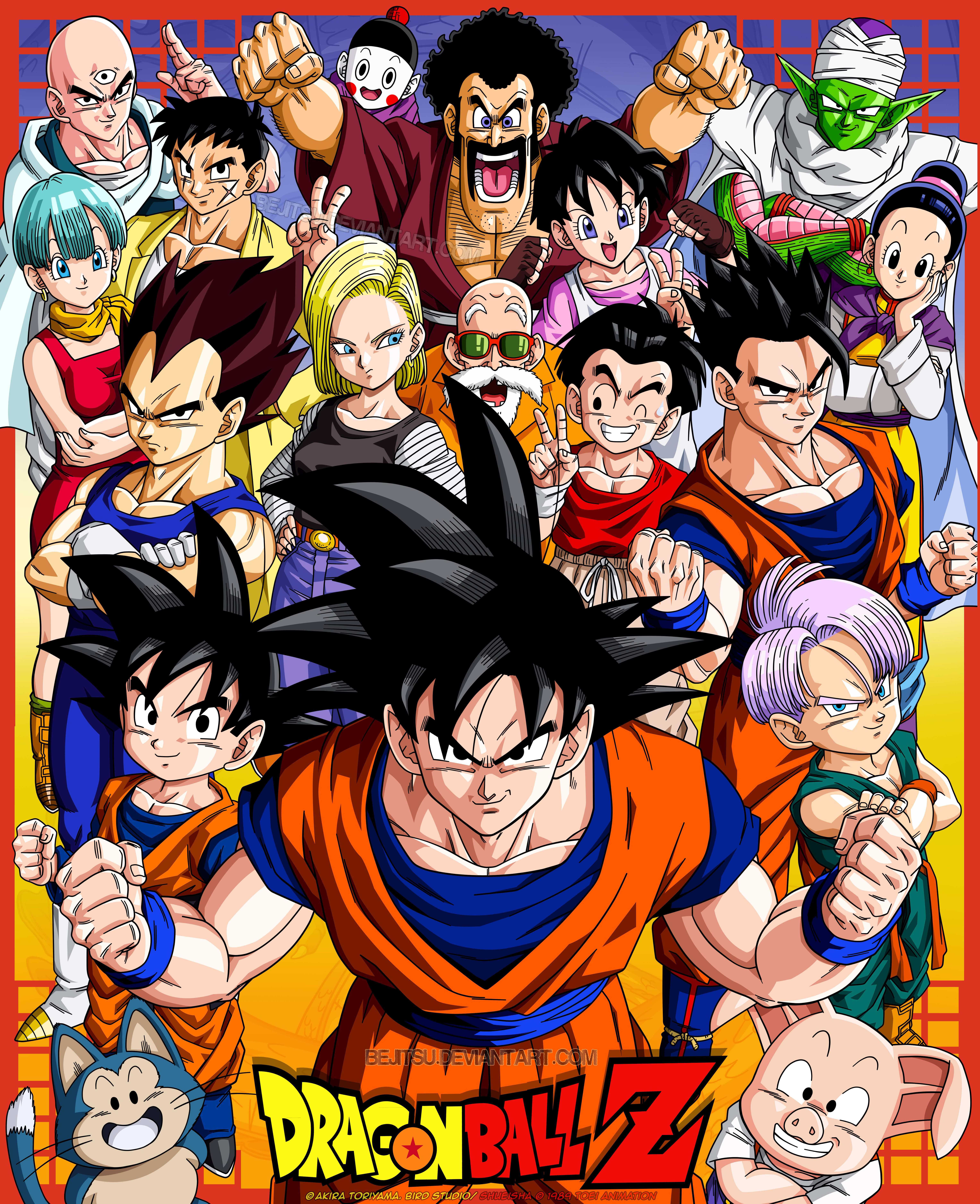 Goku and Friends. Dragon ball z, Anime dragon ball, Anime dragon ball super