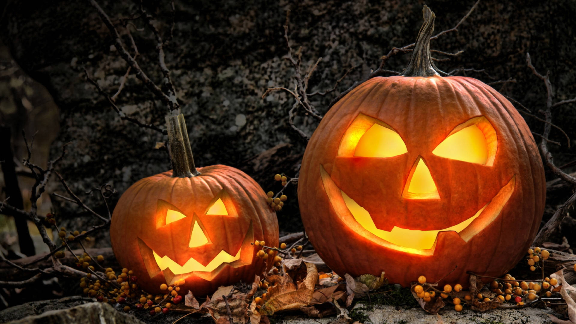 Download Spooky Jacks Halloween Aesthetic Wallpaper