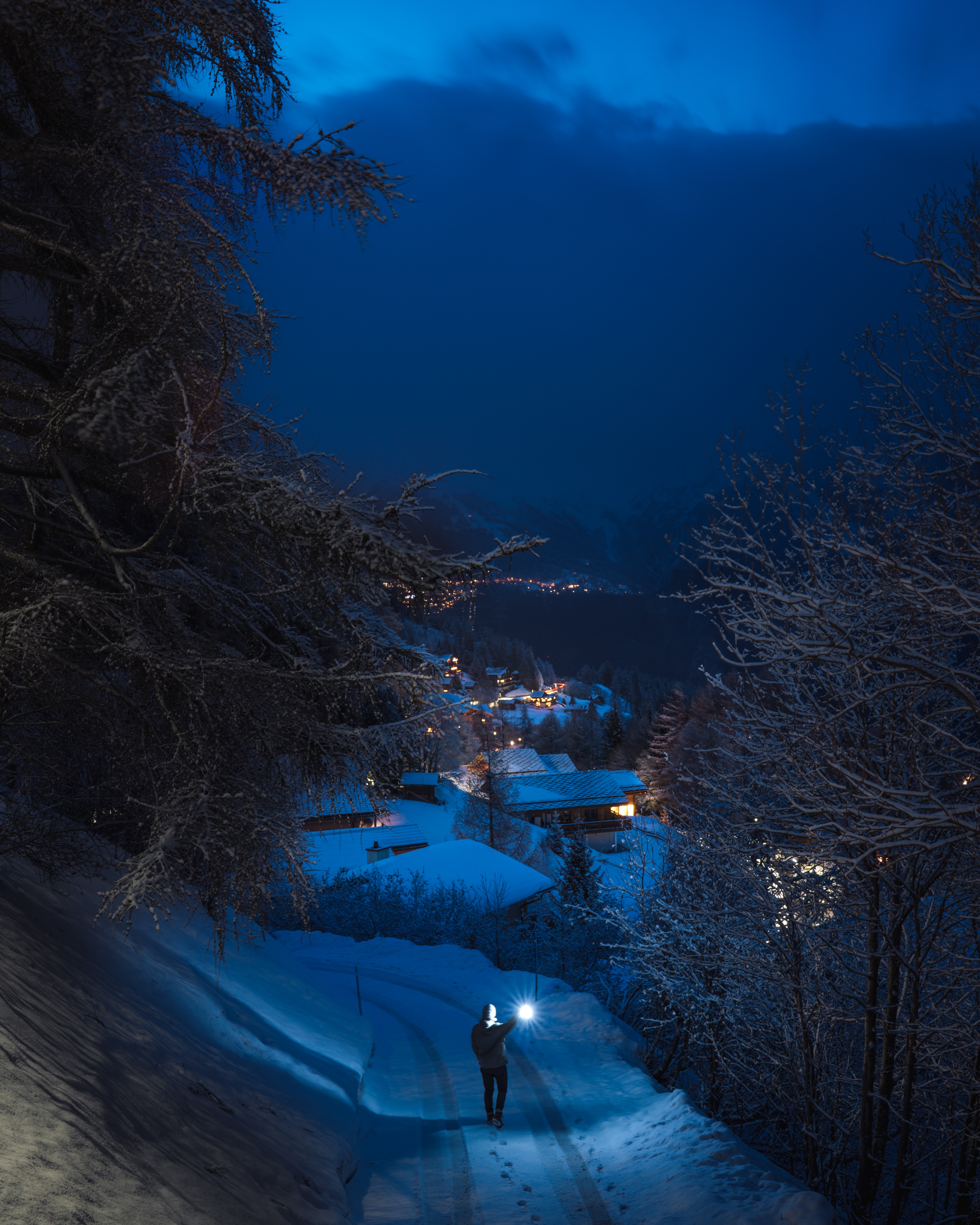 Winter Night Photo, Download Free Winter Night & HD Image