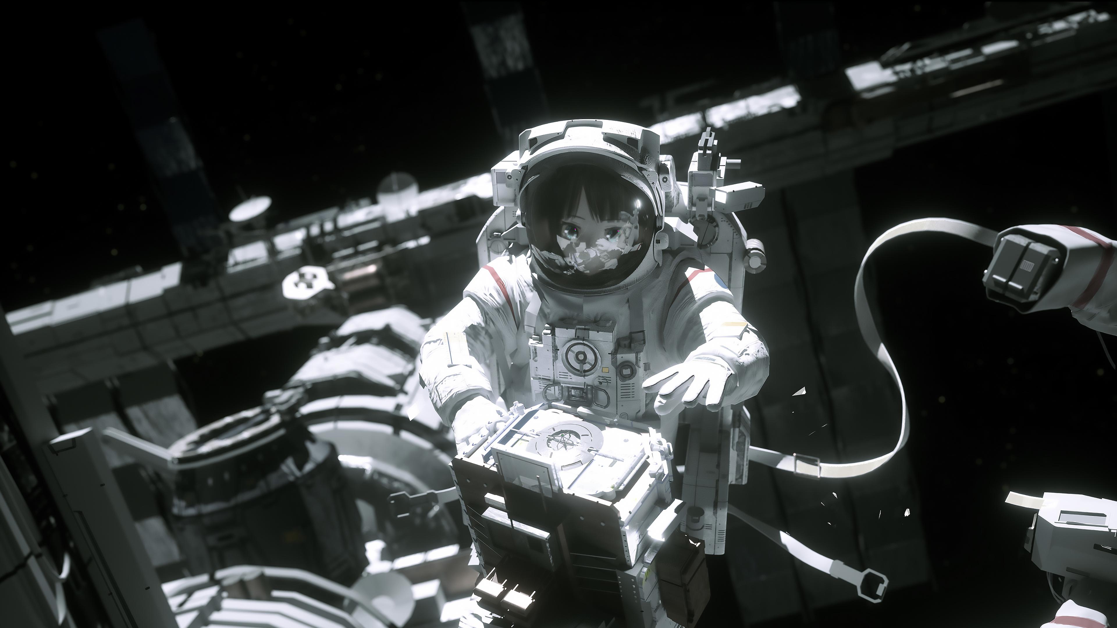 Anime Astronaut [3840x2160]