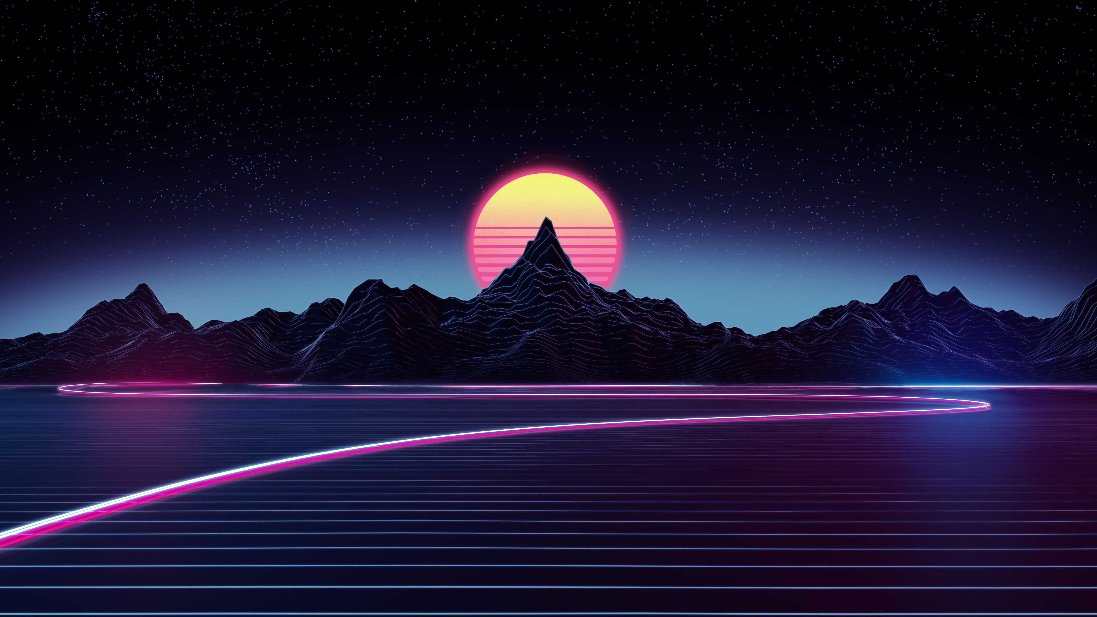 Retro wave steam wallpaper фото 16