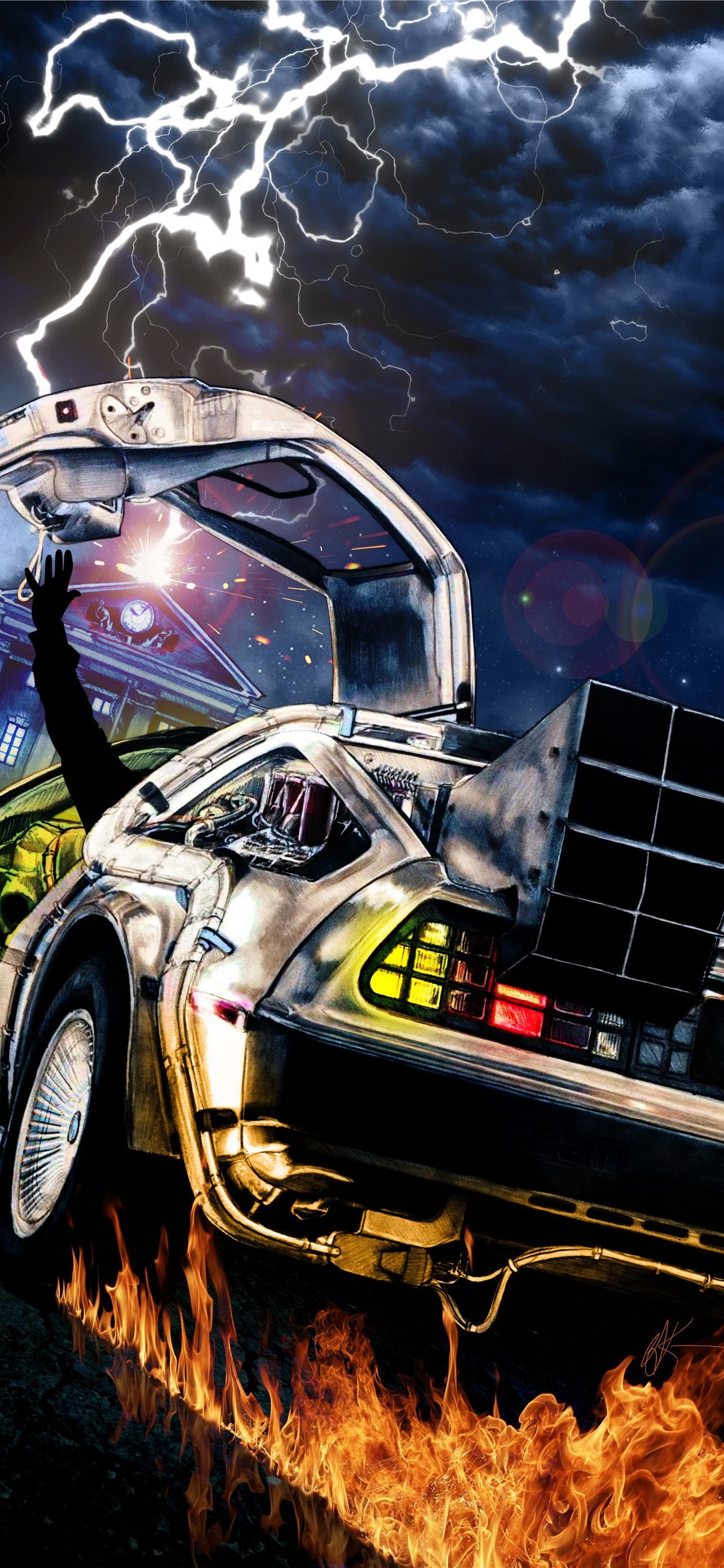 Back to the Future Movie Artwork Resolution HD Art iPhone Wallpapers  Free Download