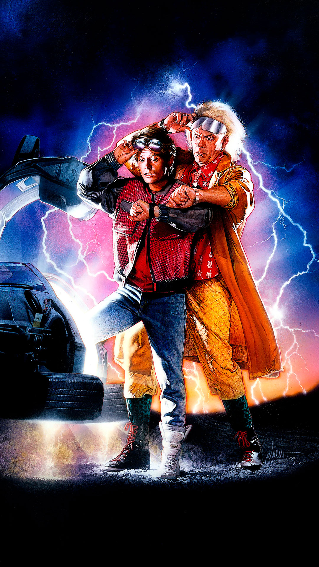 Back to the Future Wallpaper for iPhone Pro Max, X, 6