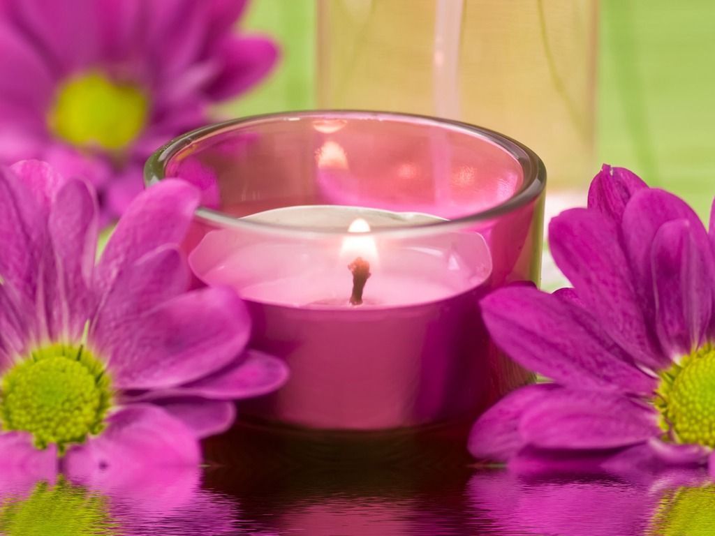 Pink Candles Wallpaper Free Pink Candles Background