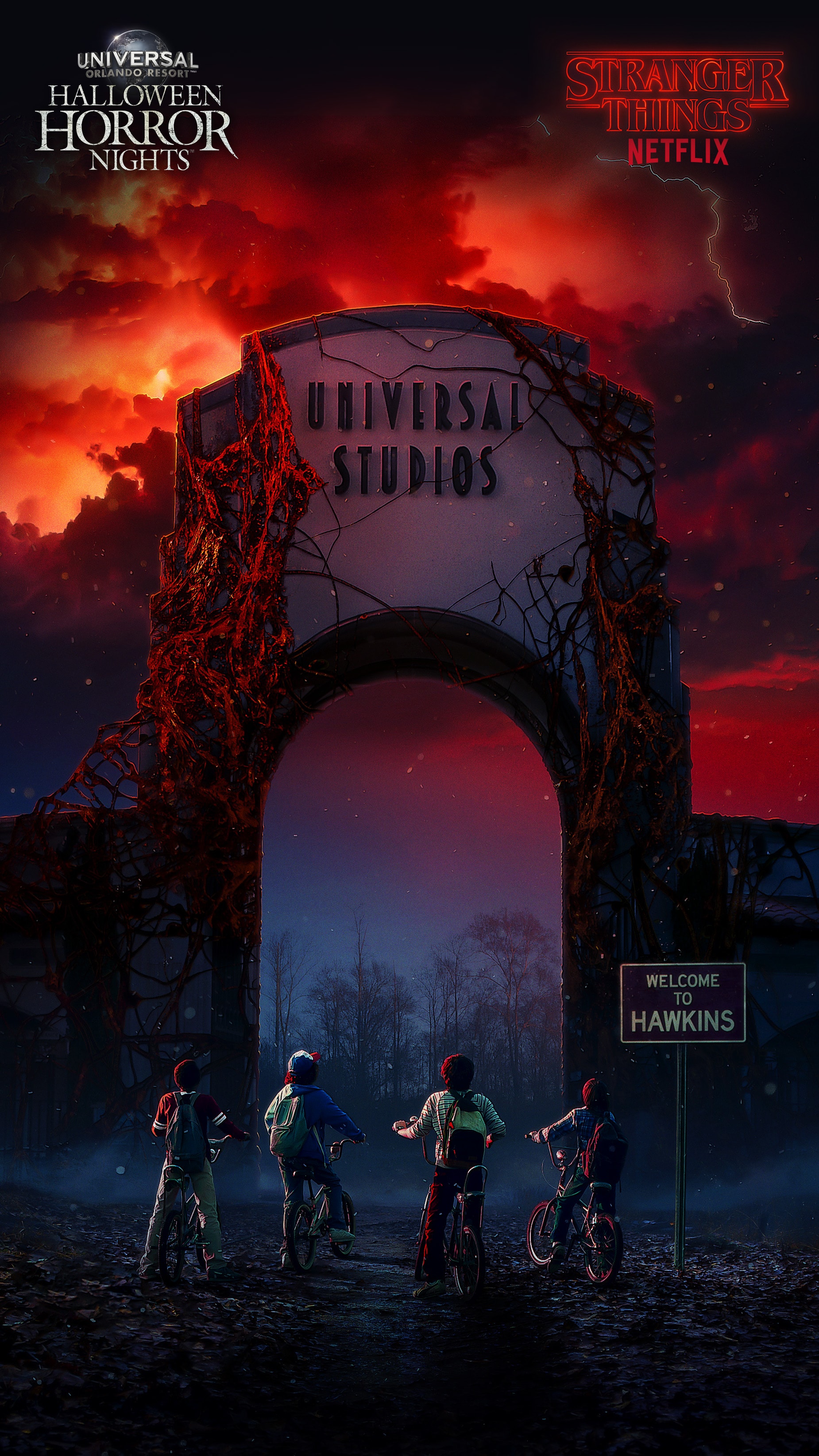 Thrillnetwork. Universal Orlando Close Up. Download Stranger Things Themed Halloween Horror Nights Wallpaper