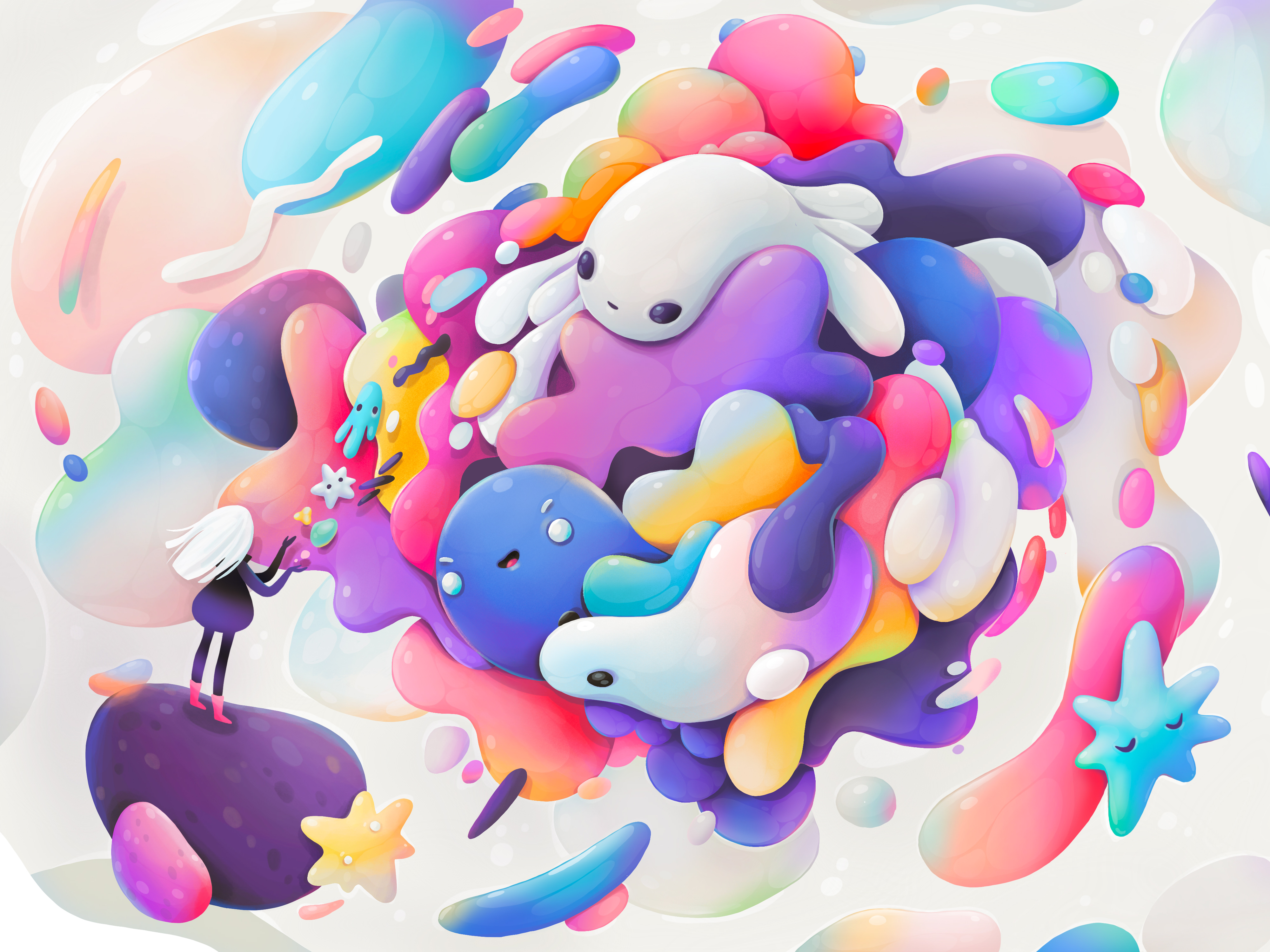 Whimsical Rainbow Artistry 4K Ultra HD