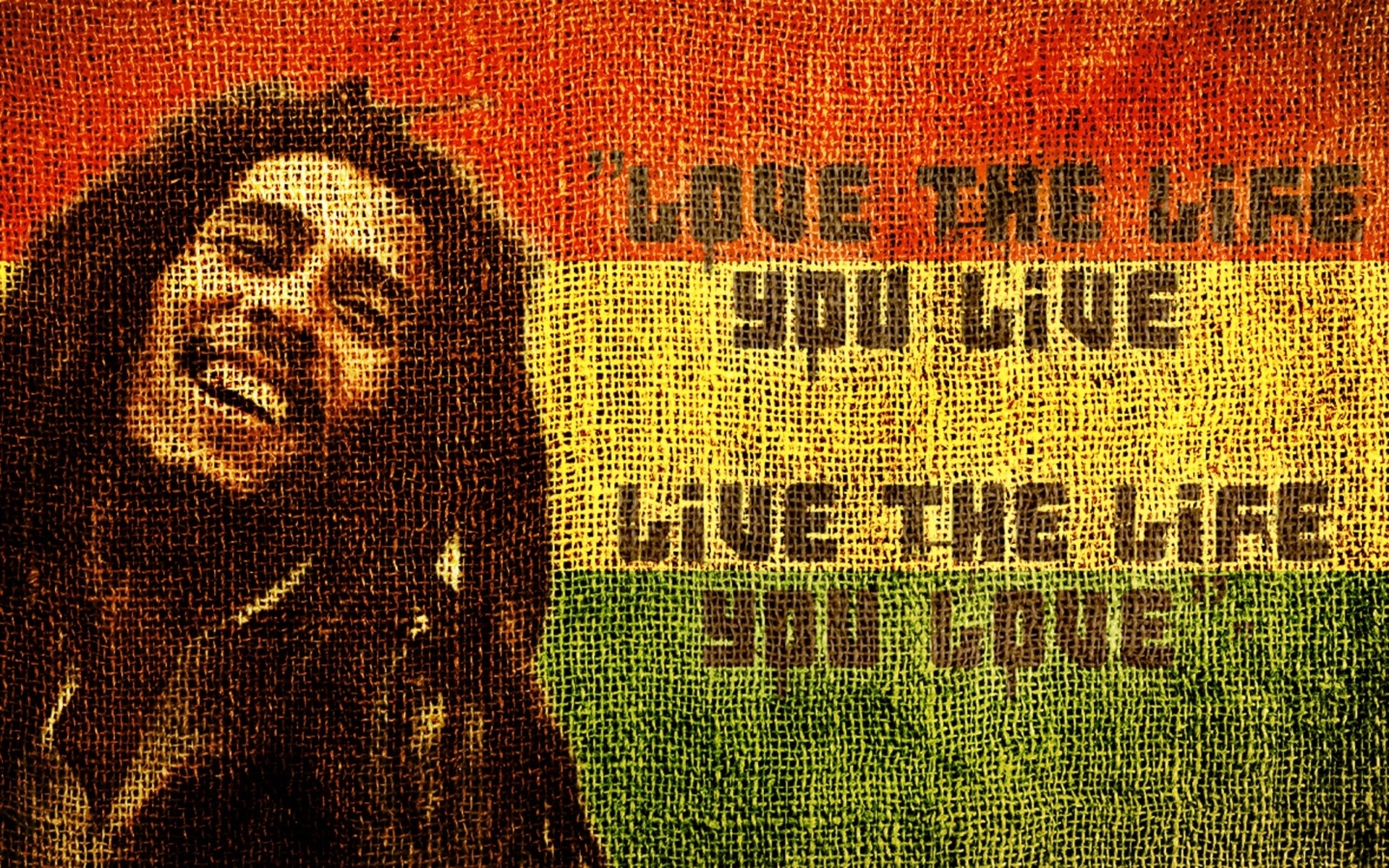 Bob Marley Love The Life You Live 7354 HD wallpaper