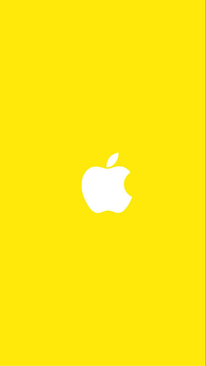 Yellow wallpaper to iPhone with Apple logo. Apple wallpaper iphone, Apple iphone wallpaper hd, Apple logo wallpaper