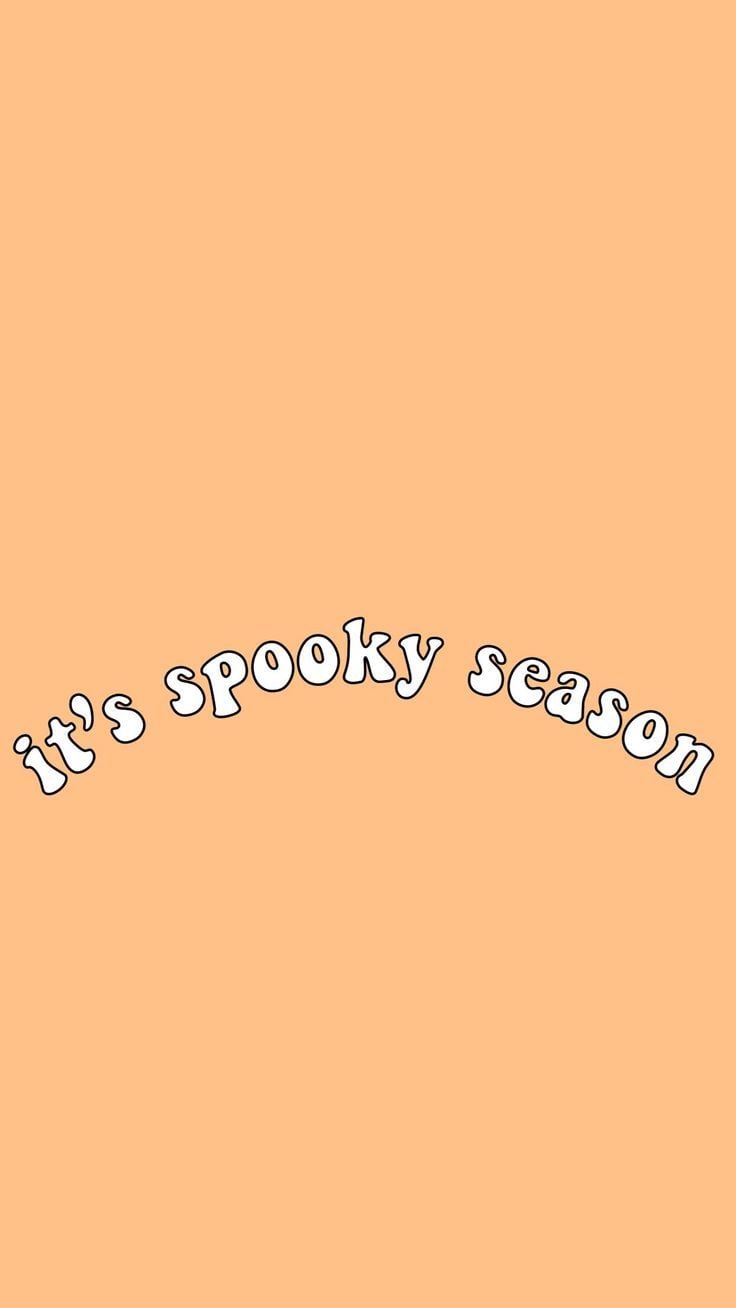 #fallbackground halloween quote words spooky season orange aestheti. Fall wallpaper, Halloween wallpaper background, iPhone wallpaper fall