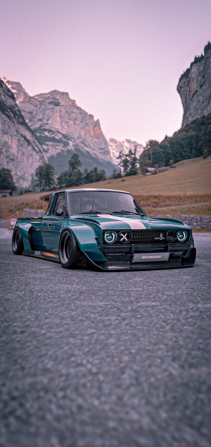 Datsun 620 in the Alps, BradBuilds. Datsun, Datsun pickup, Drift truck