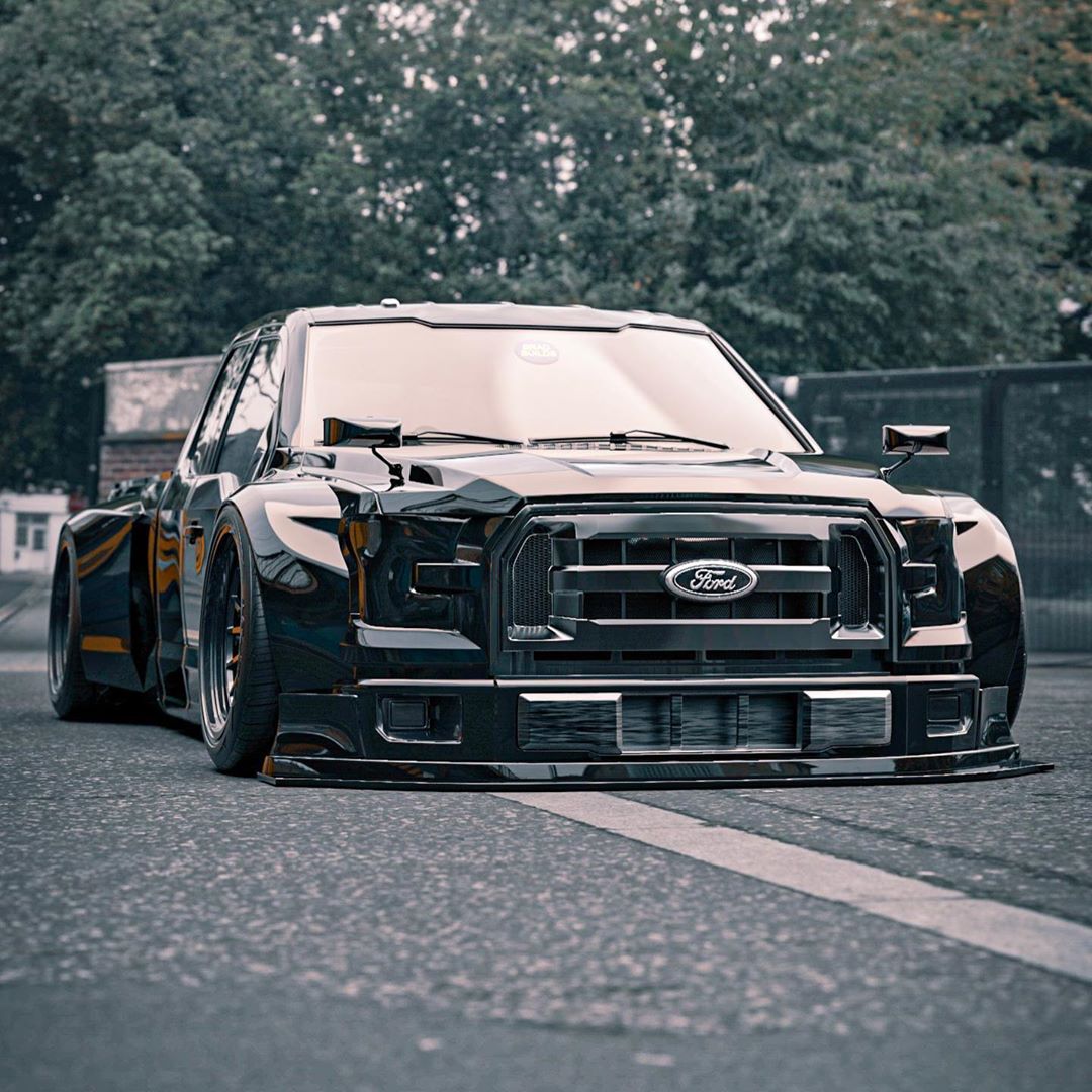 Slammed Ford F 150 Tokyo Drift Looks Like A JDM Special