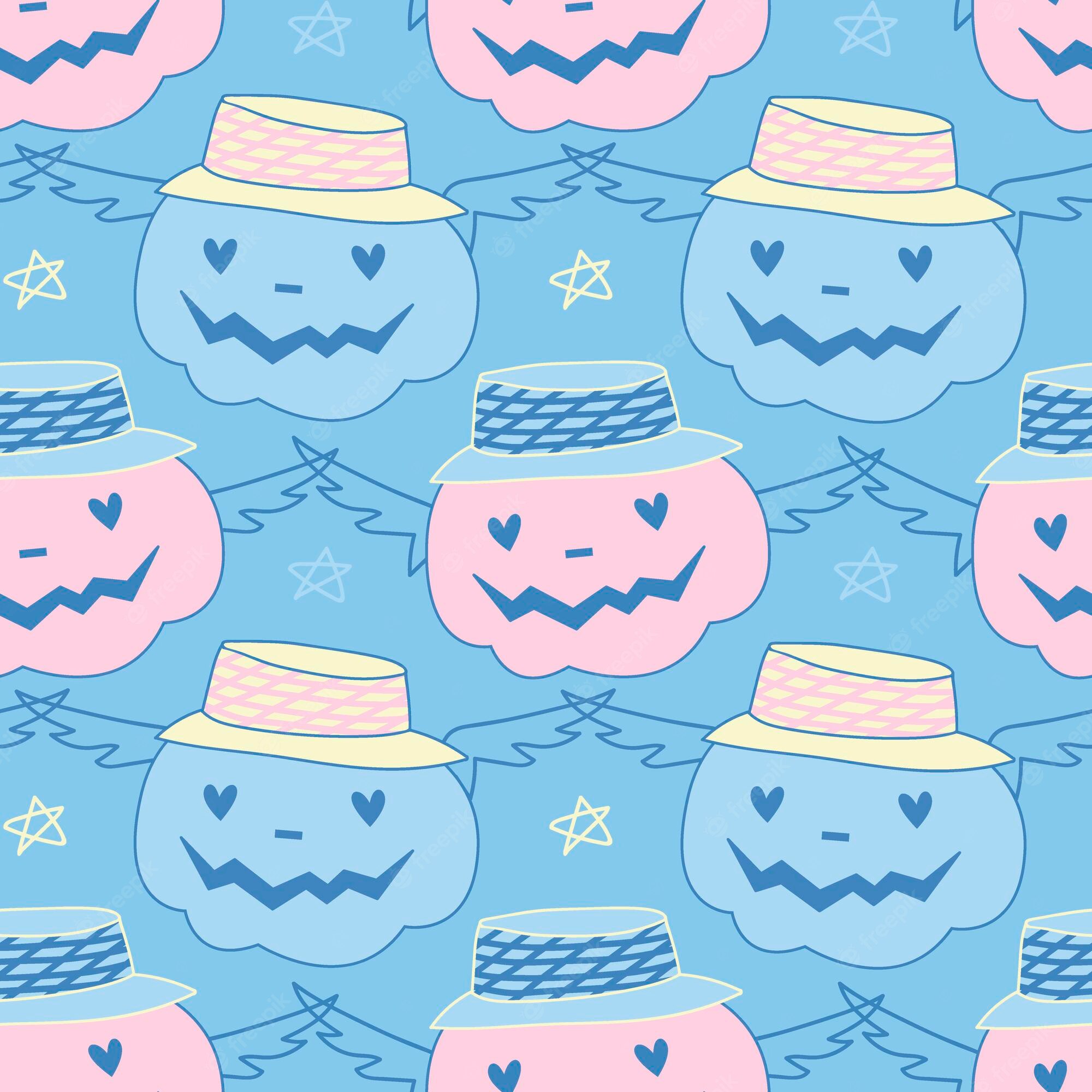 Cute Blue Halloween Wallpapers - Wallpaper Cave