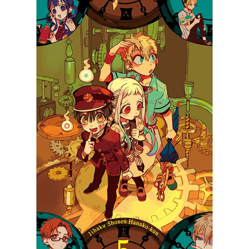 Jsqnanchi Dacitiery Toilet Bound Hanako Kun Poster, Anime Theme Decor, Hanako Kun Yashiro Nene Coated Paper Bedroom Painting 42X29cm
