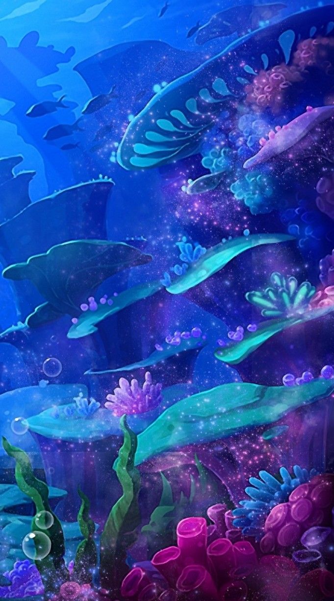 Random Wallpaper. Fantasy landscape, Underwater art, Underwater painting