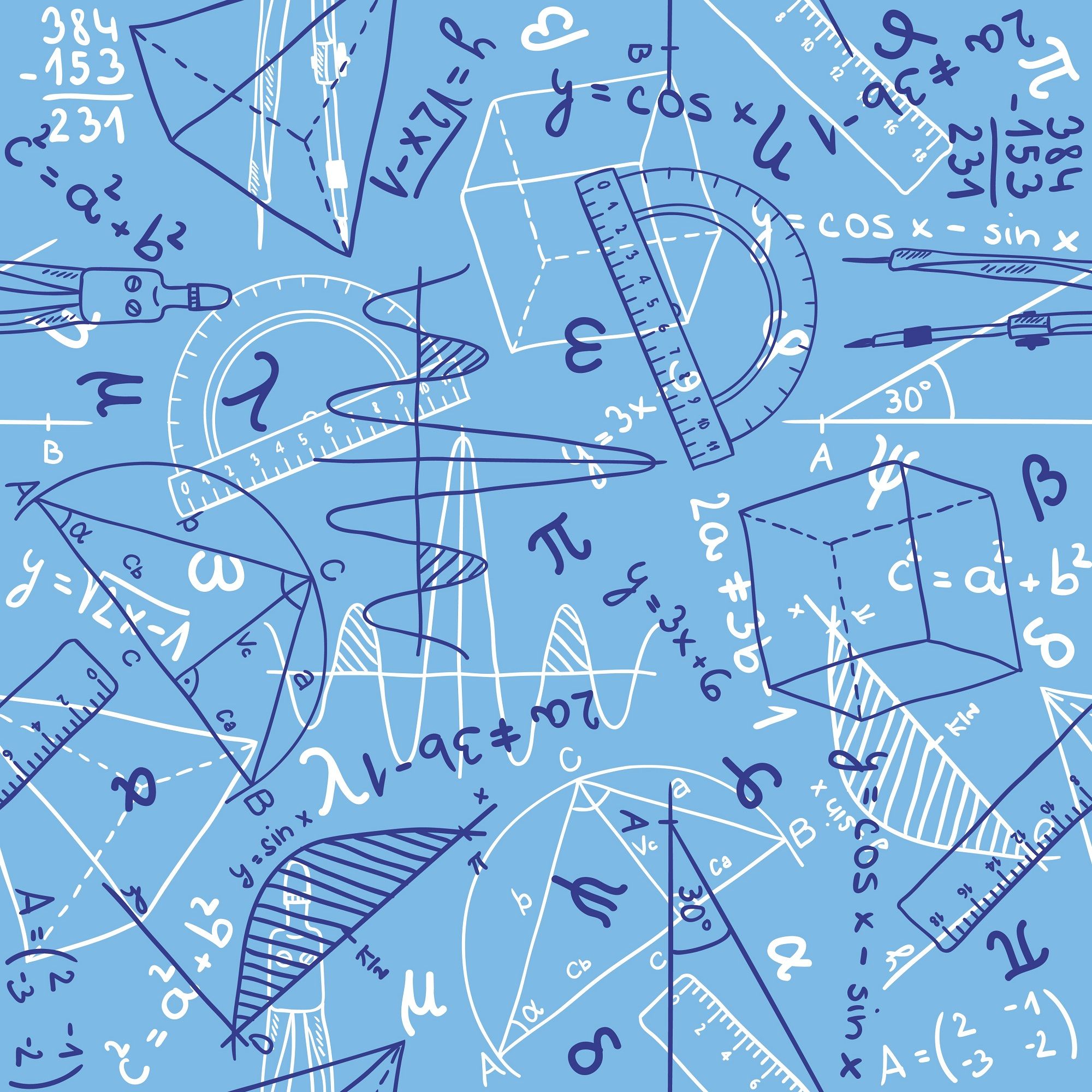 blue math wallpaper