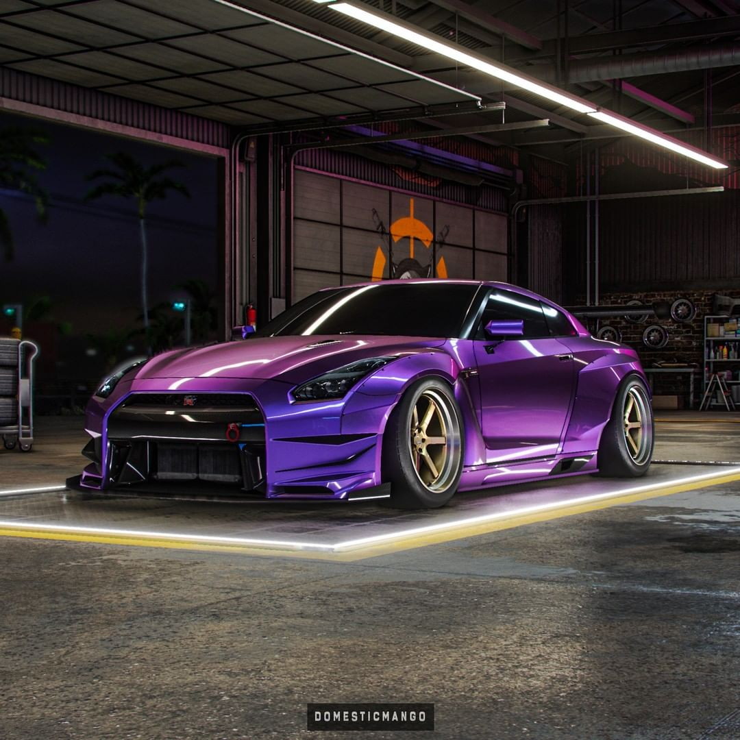 Purple Nissan GT R Is So Cool It Deserves Its Own Song