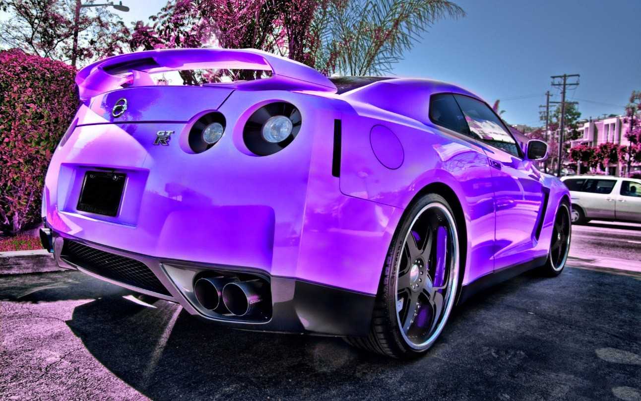 Purple GTR R35 Wallpaper