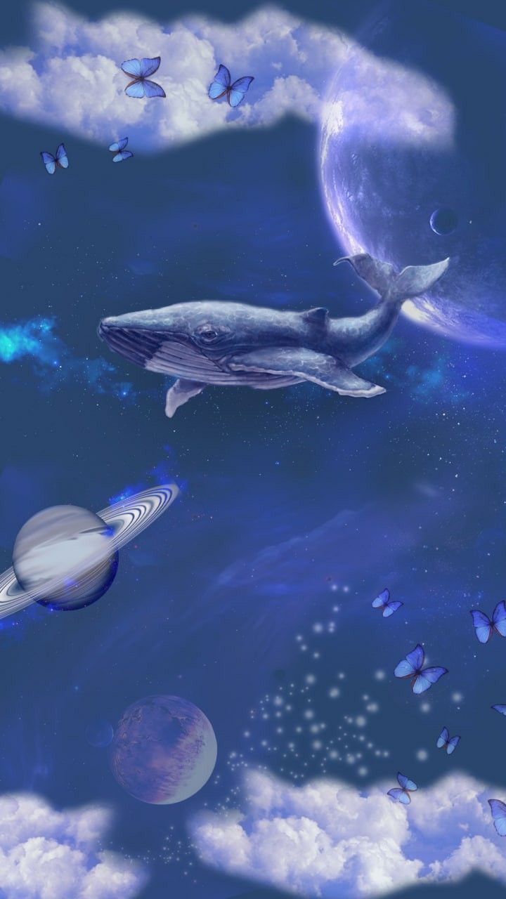 Space see Painting. Whale picture, Space whale, Whale art
