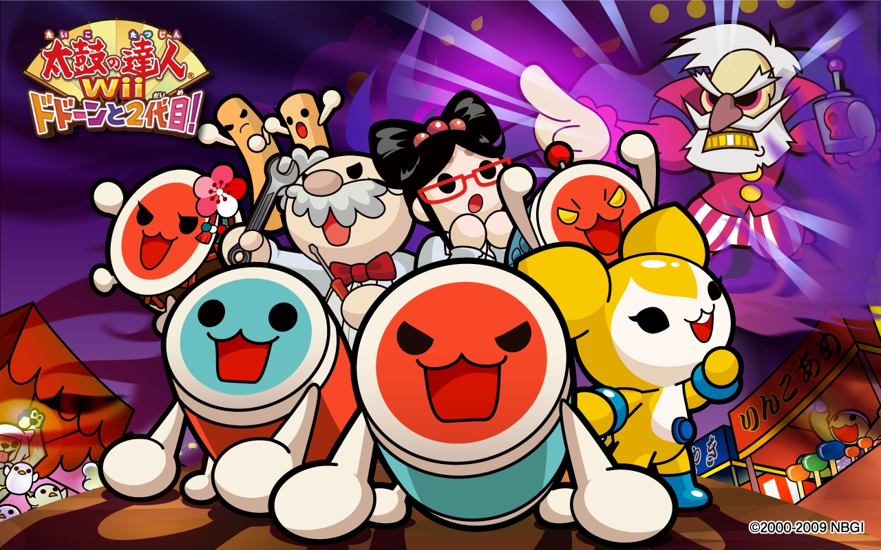 taiko_movie_wallpaper_1280wide.bmp (1280×800). Movie wallpaper, Game character, Rythm game