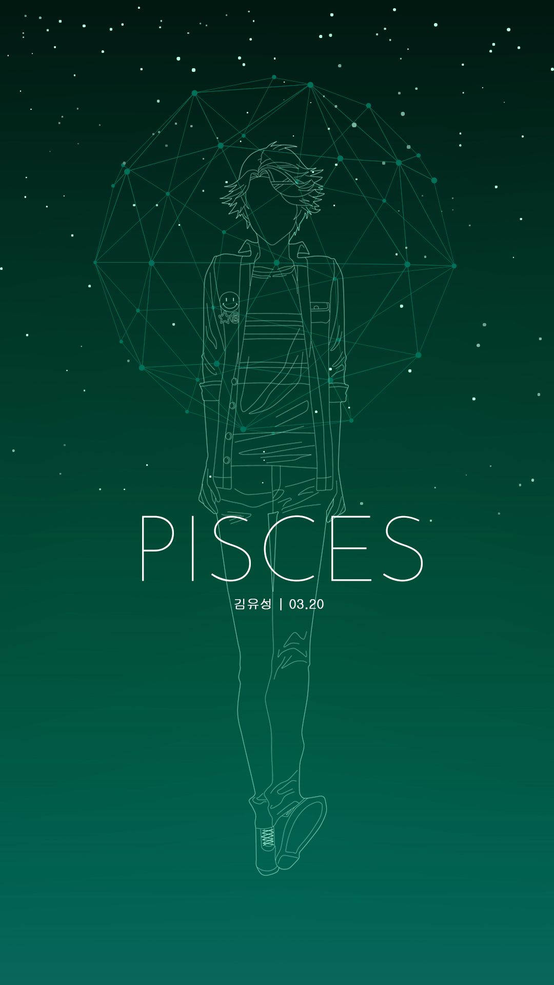 Download Pisces Anime Line Art Wallpaper