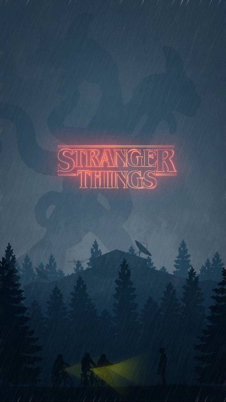 Download Stranger Things Monster Silhouette Wallpaper