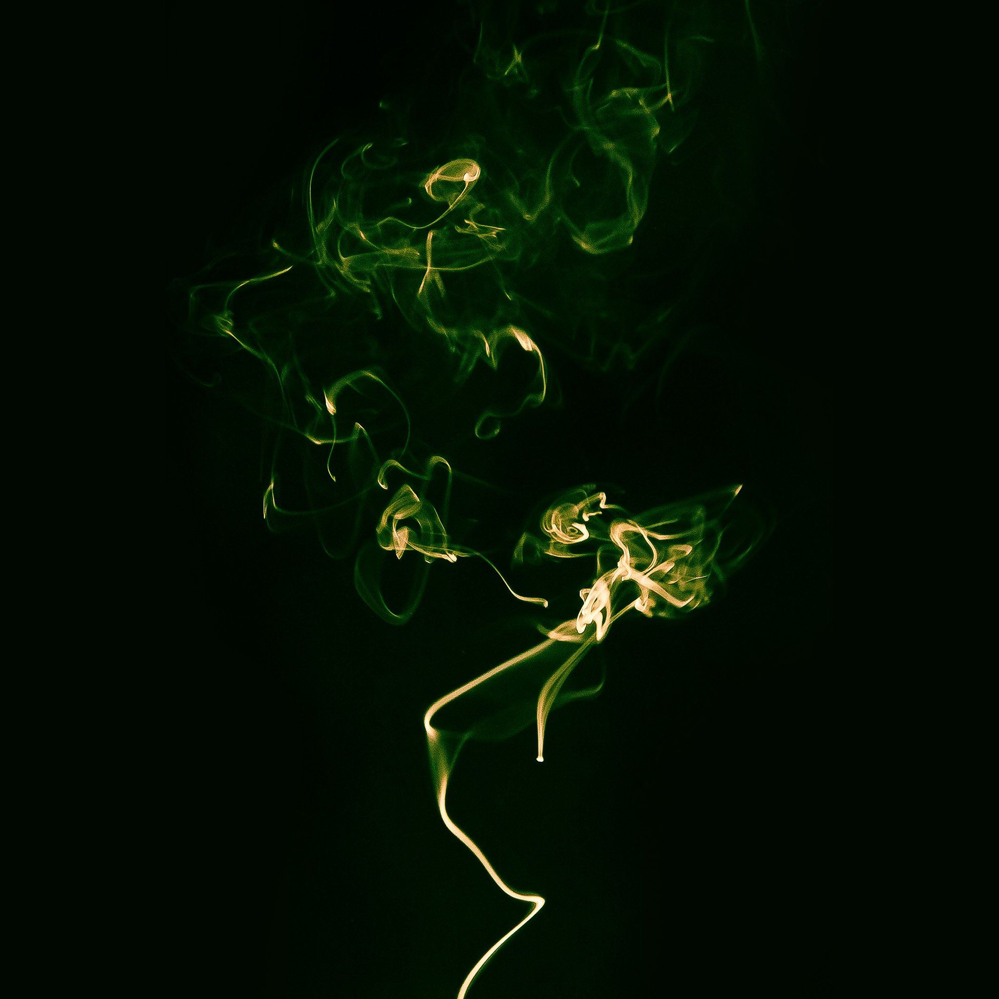 Smoke Green Dark Minimal iPad Air Wallpaper Free Download