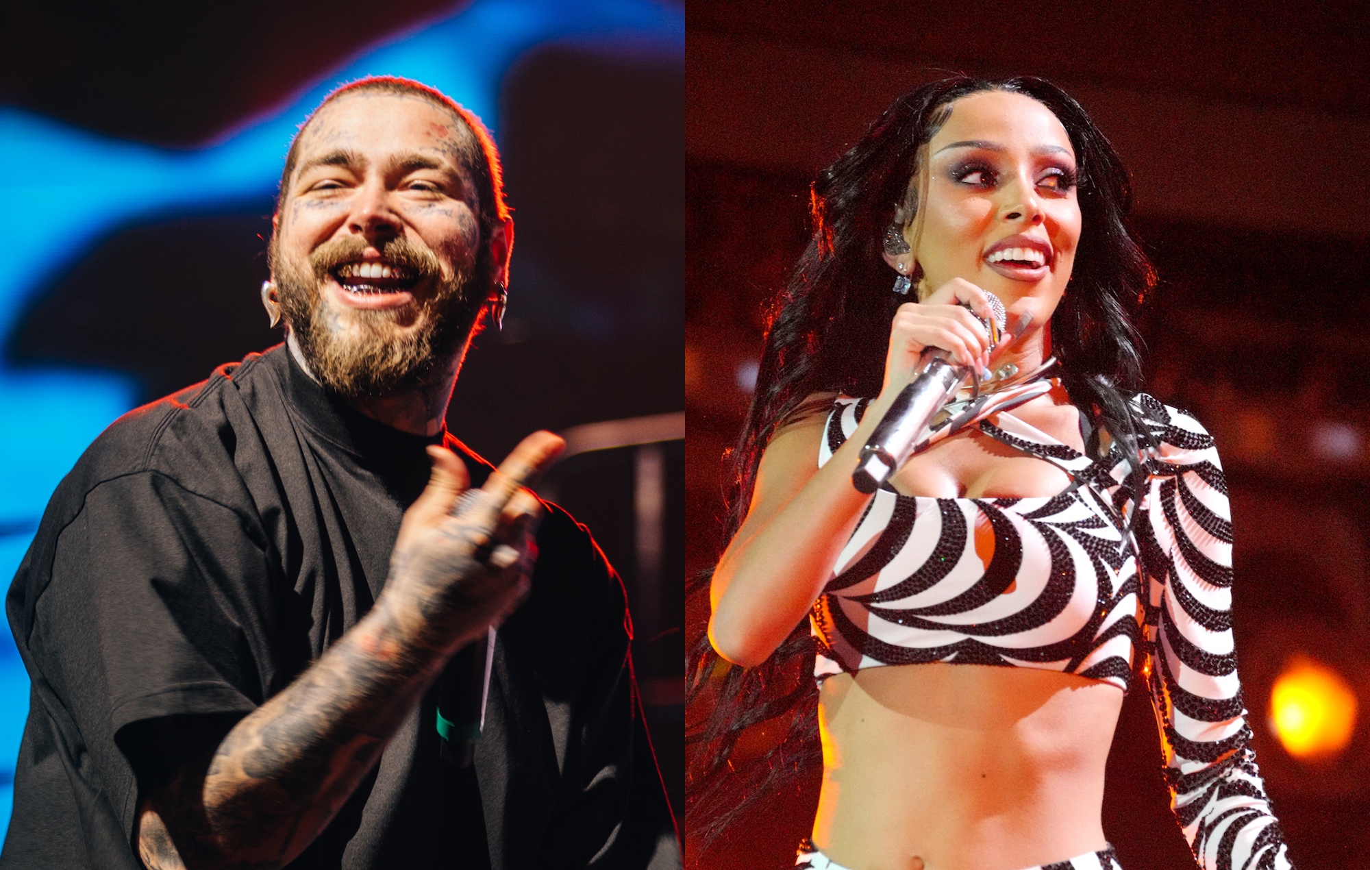 Post Malone shares clips of new collabs with Doja Cat and more