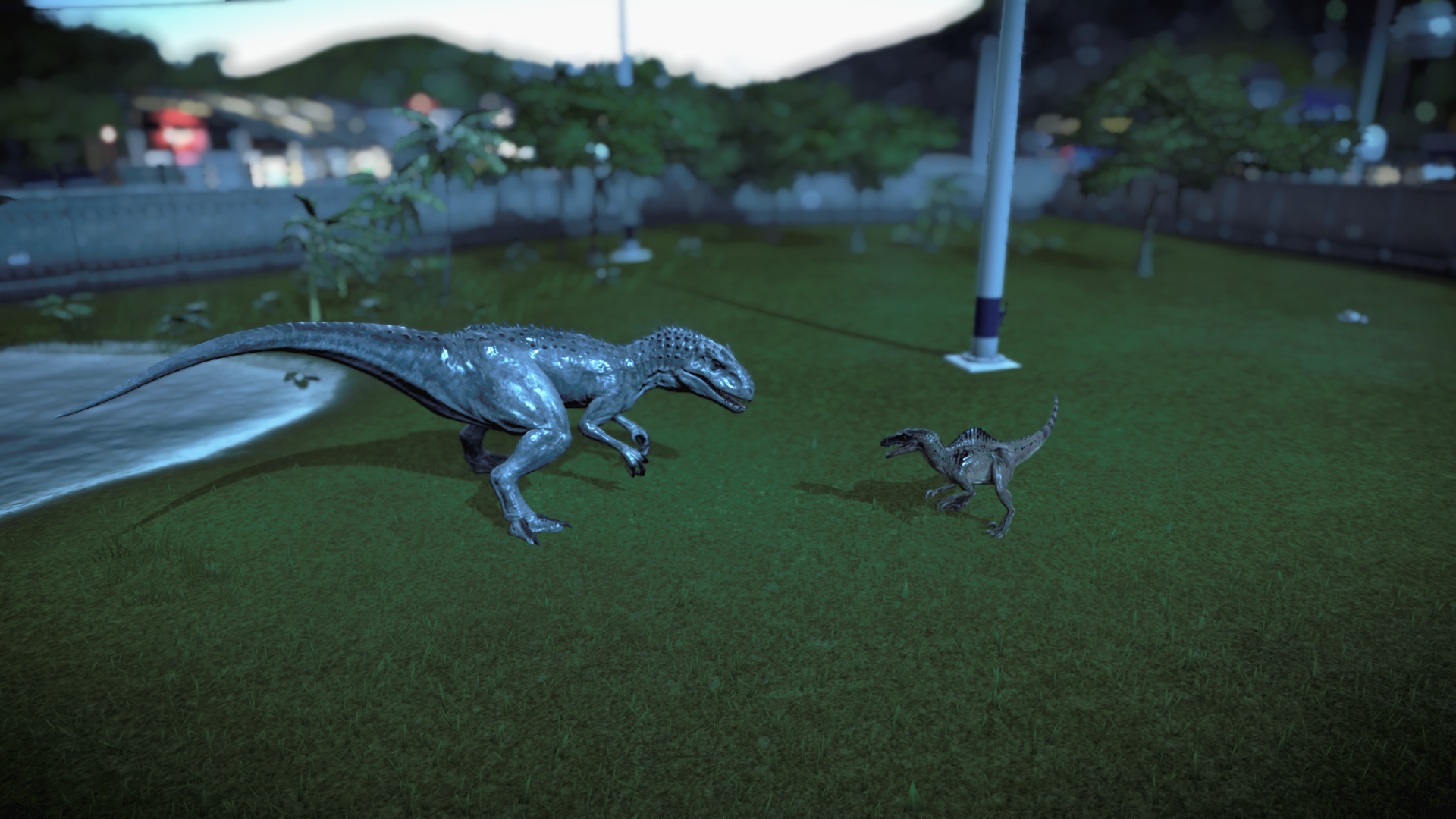 Indominus Rex vs Spinoraptor. Gotta love Ansel mode with this game