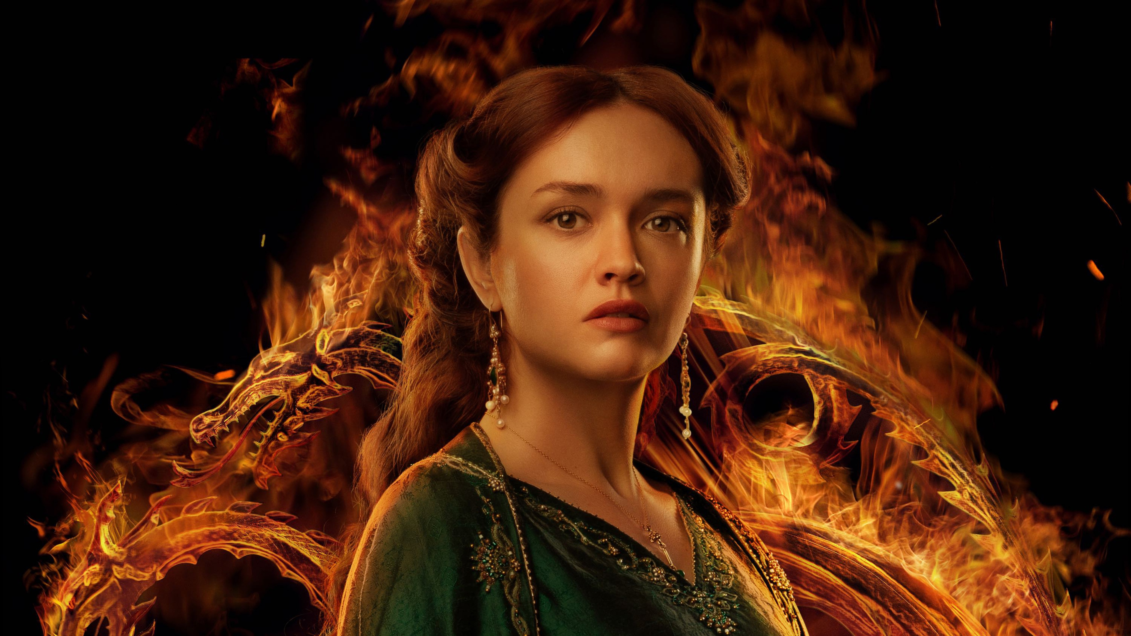 House of the Dragon Wallpaper 4K, Olivia Cooke, Alicent Hightower, 2022 Series, Movies