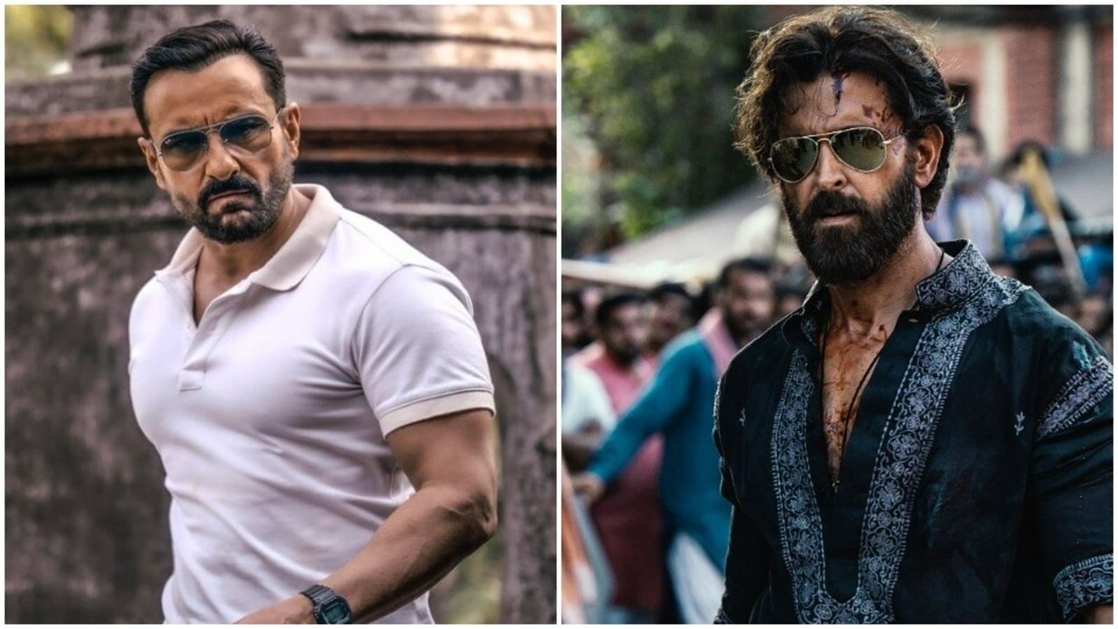 Cop Saif Ali Khan means business in Vikram Vedha first look, Hrithik Roshan says 'finest actor I've admired for years'