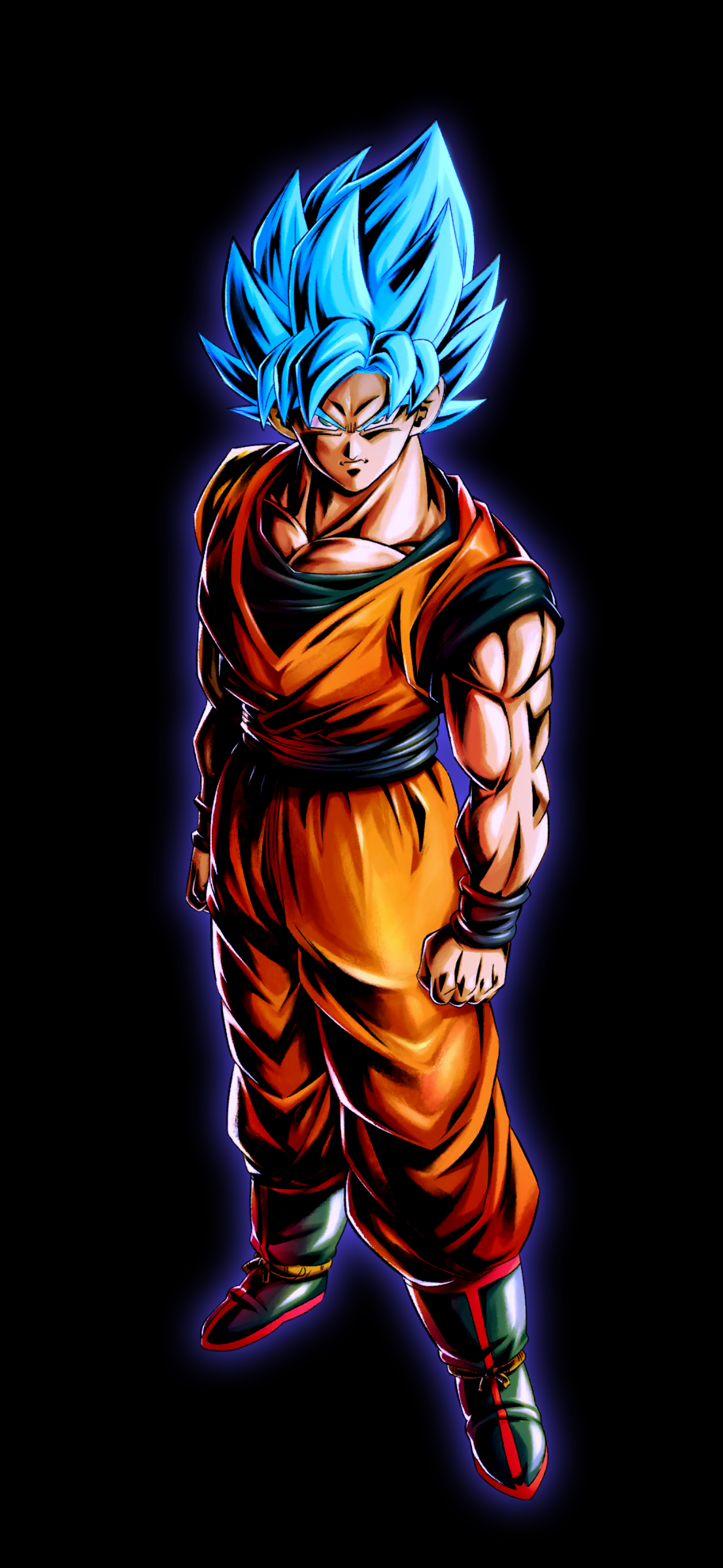 A simple SSGSS Goku wallpaper I wanted to make!