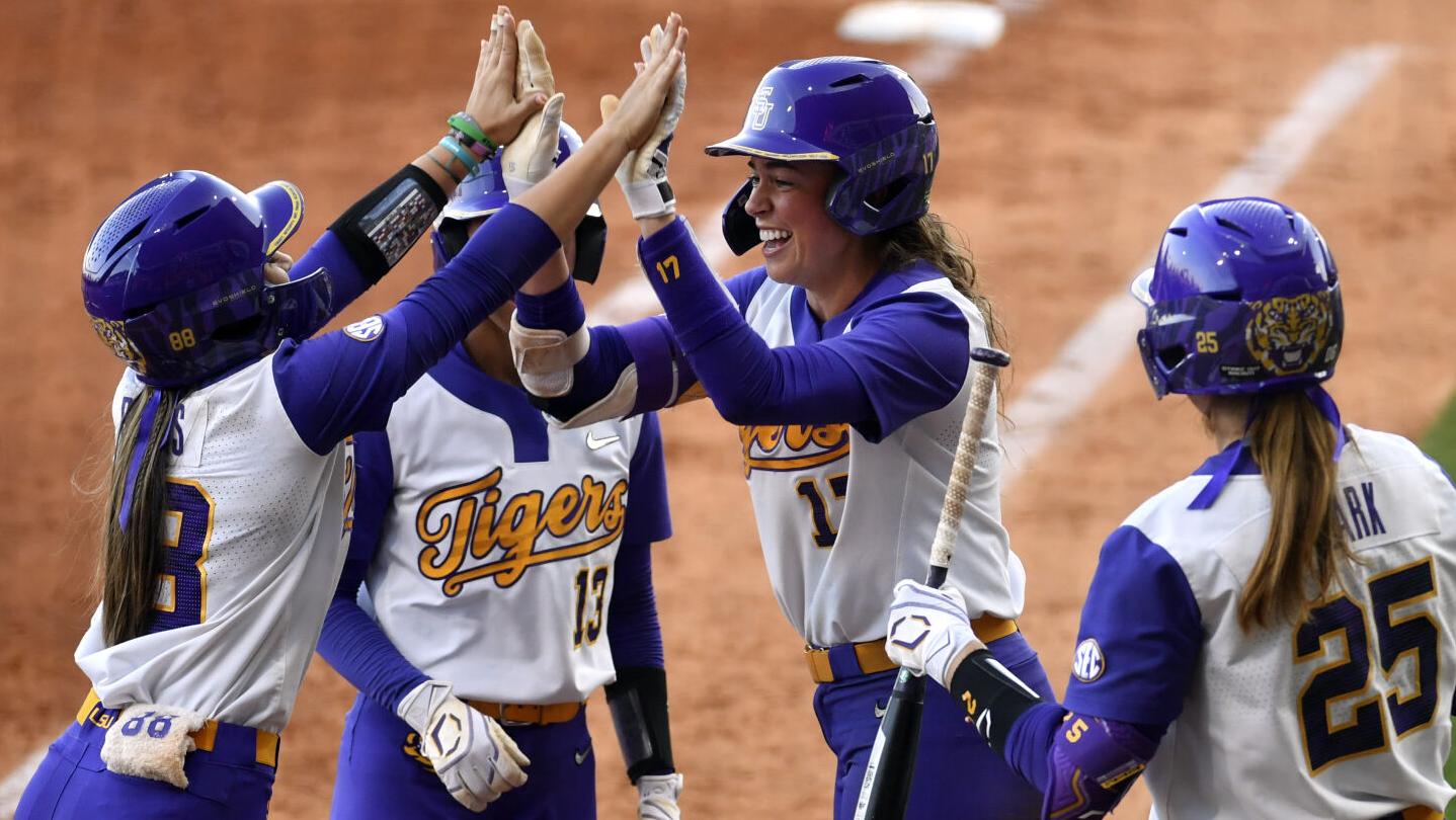 LSU softball dominates McNeese to record ninth victory in 11 games