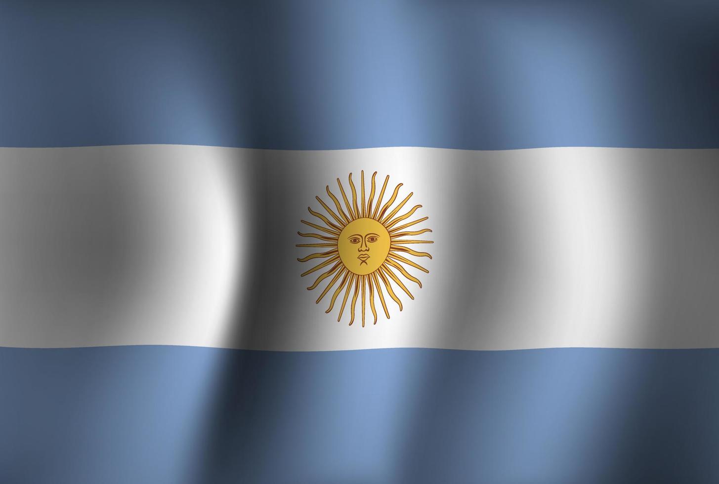 Argentina Flag Background Waving 3D. National Independence Day Banner Wallpaper