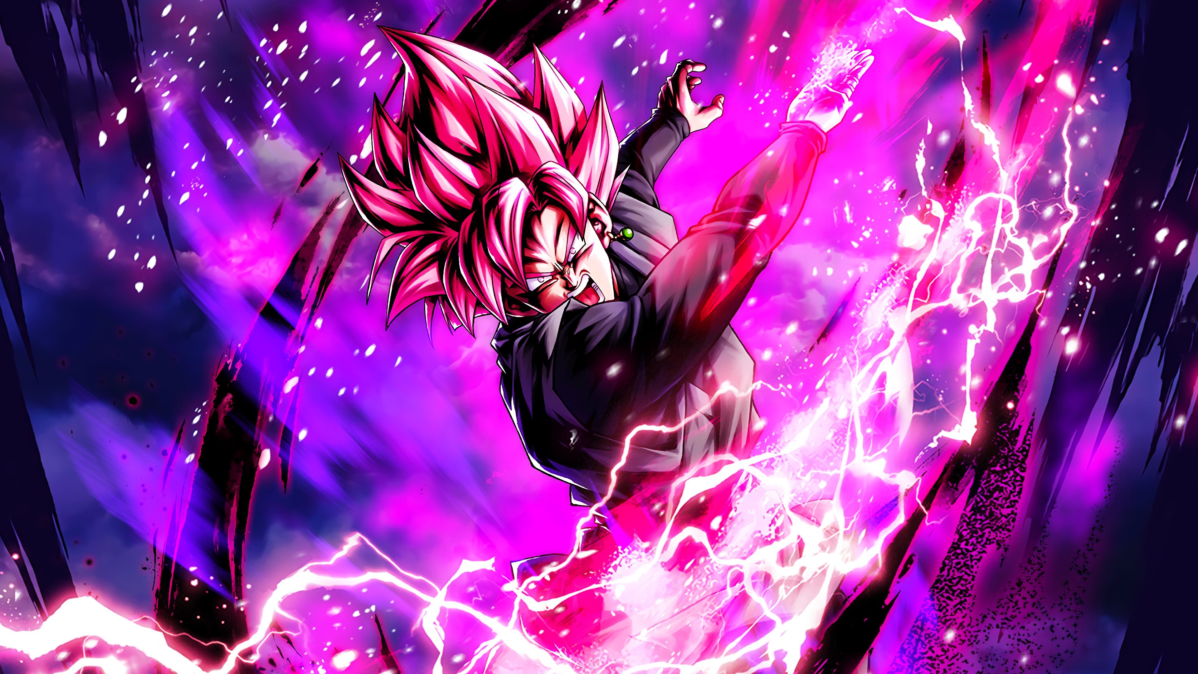 Hydros Goku Black (Rose) (PostTransformation) Character Art + 4K PC Wallpaper + 4K Phone Wallpaper! #DBLegends #DragonBallLegends