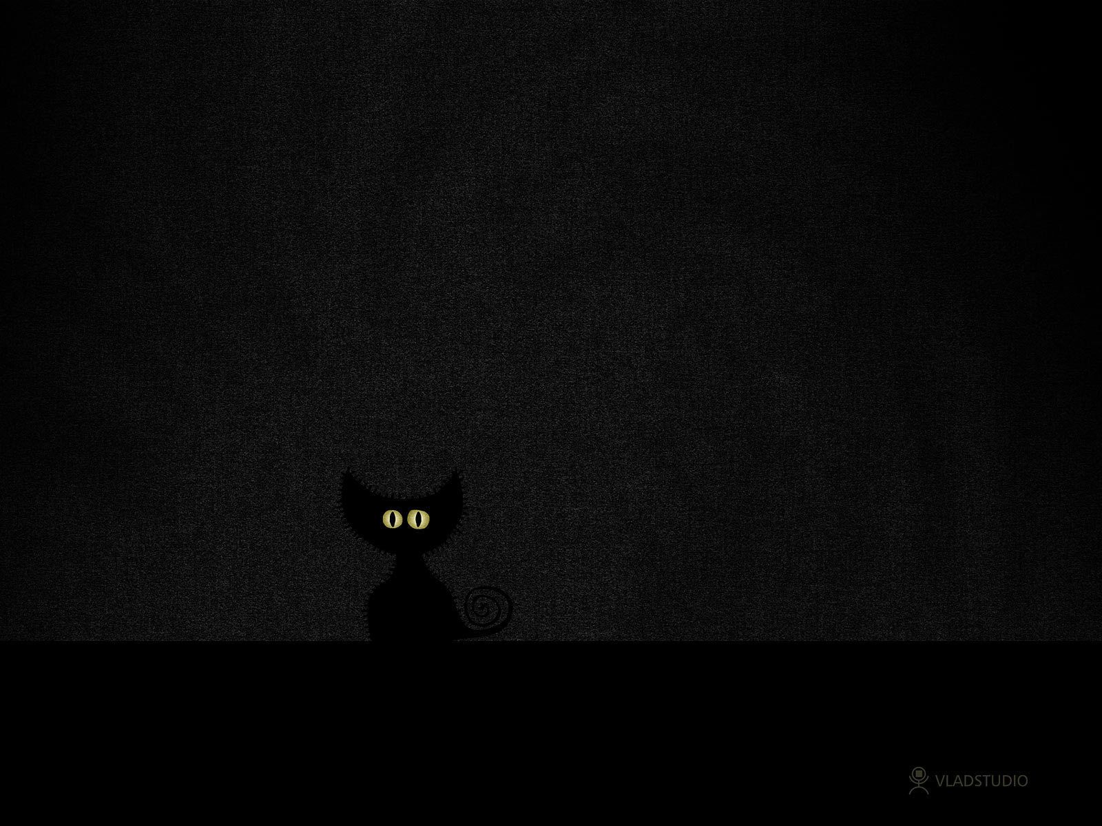Halloween. Minimalist wallpaper, Free desktop wallpaper background, Black cat image