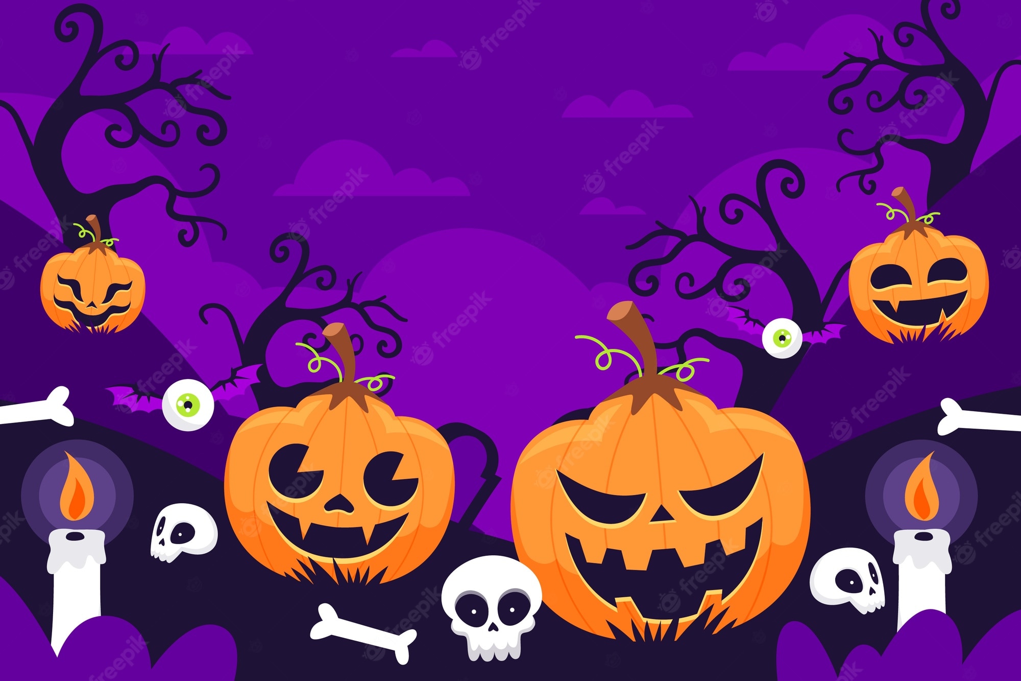 Spooky wallpaper Image. Free Vectors, & PSD