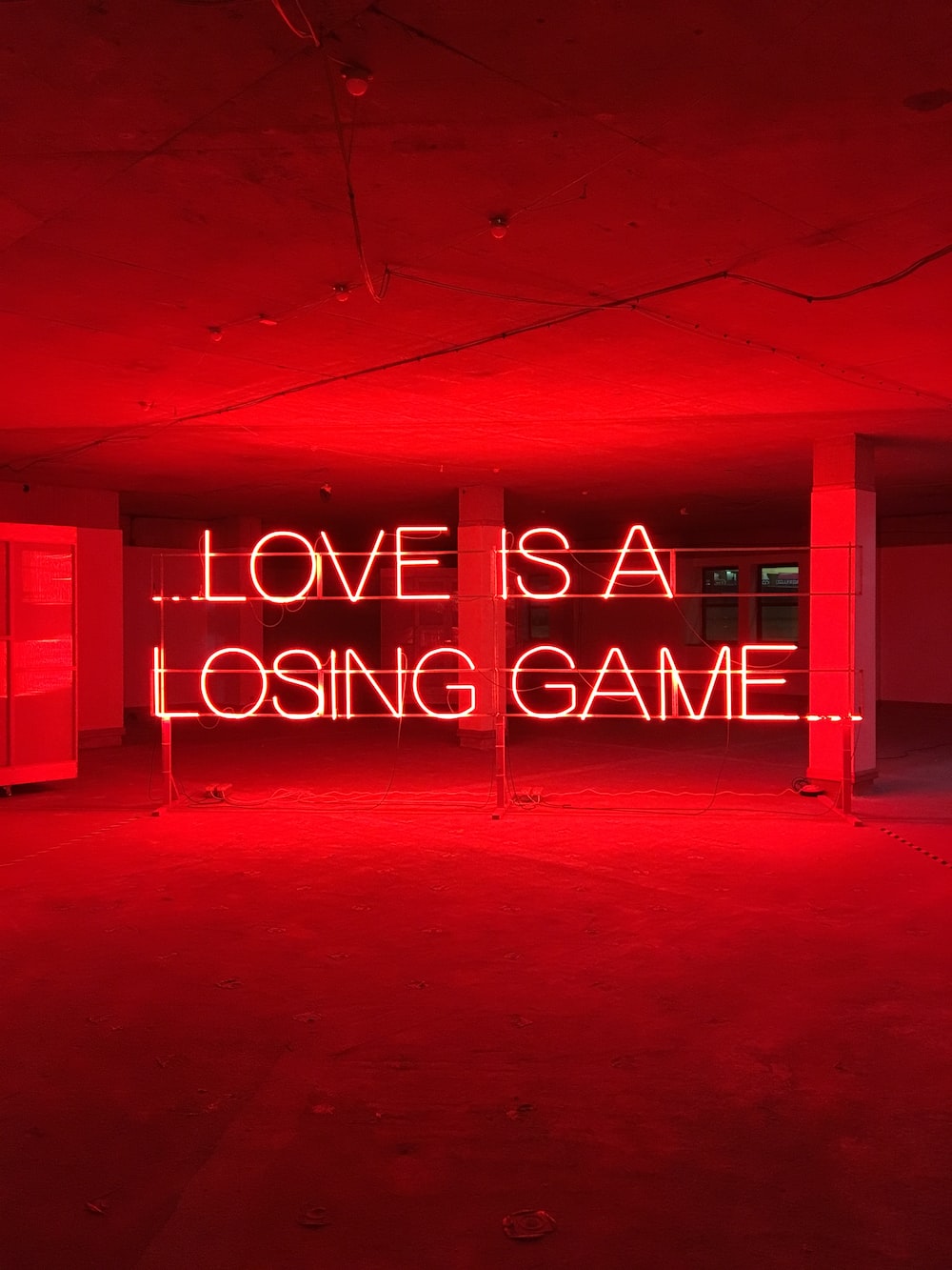 Love is A Losing Game text photo