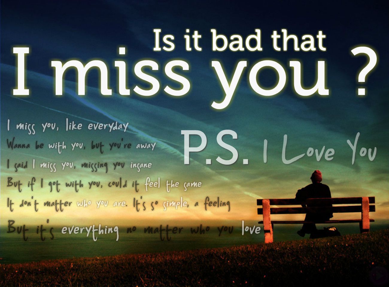 Is It Bad That I Miss You Picture, Photo, and Image for Facebook, Tumblr, , and Twitter