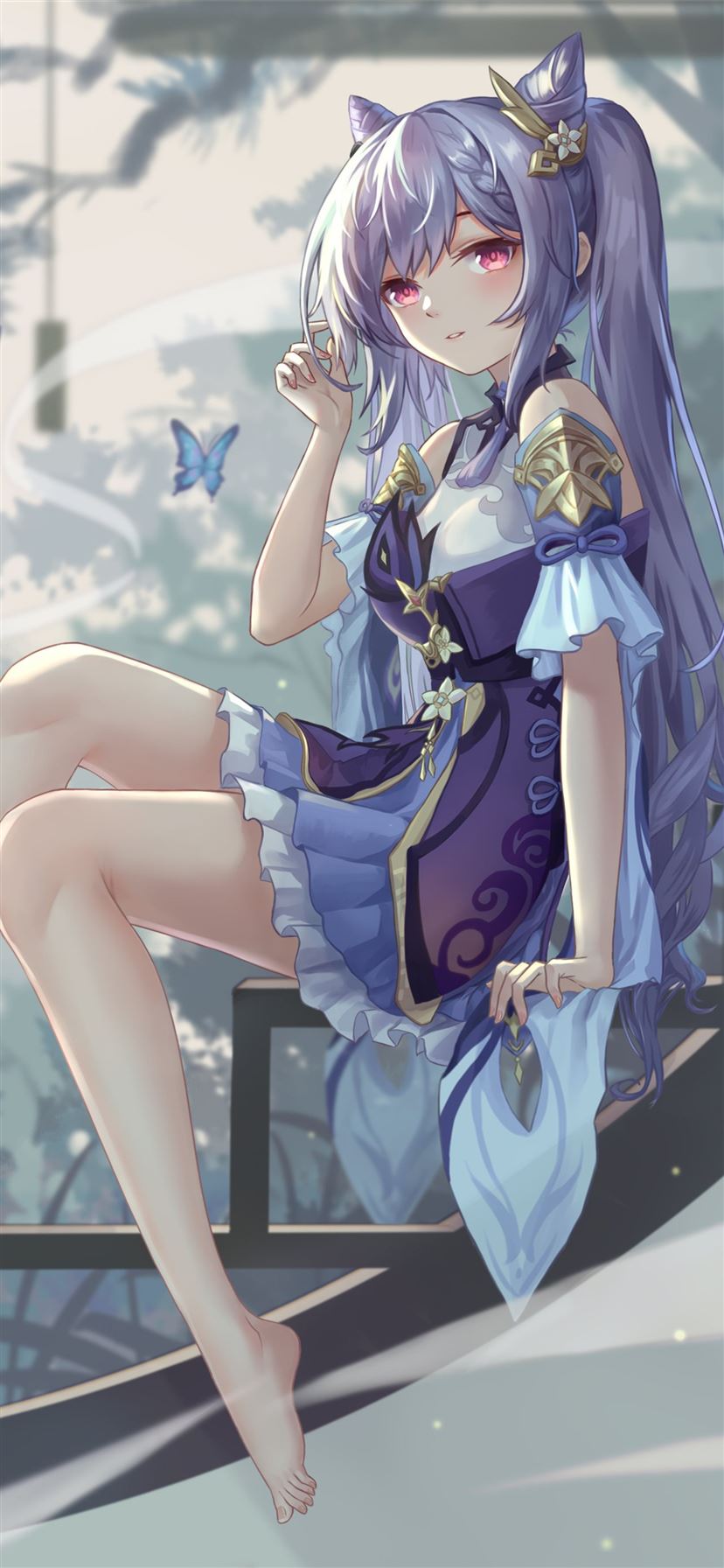 keqing genshin impact 5k iPhone 11 Wallpaper Free Download