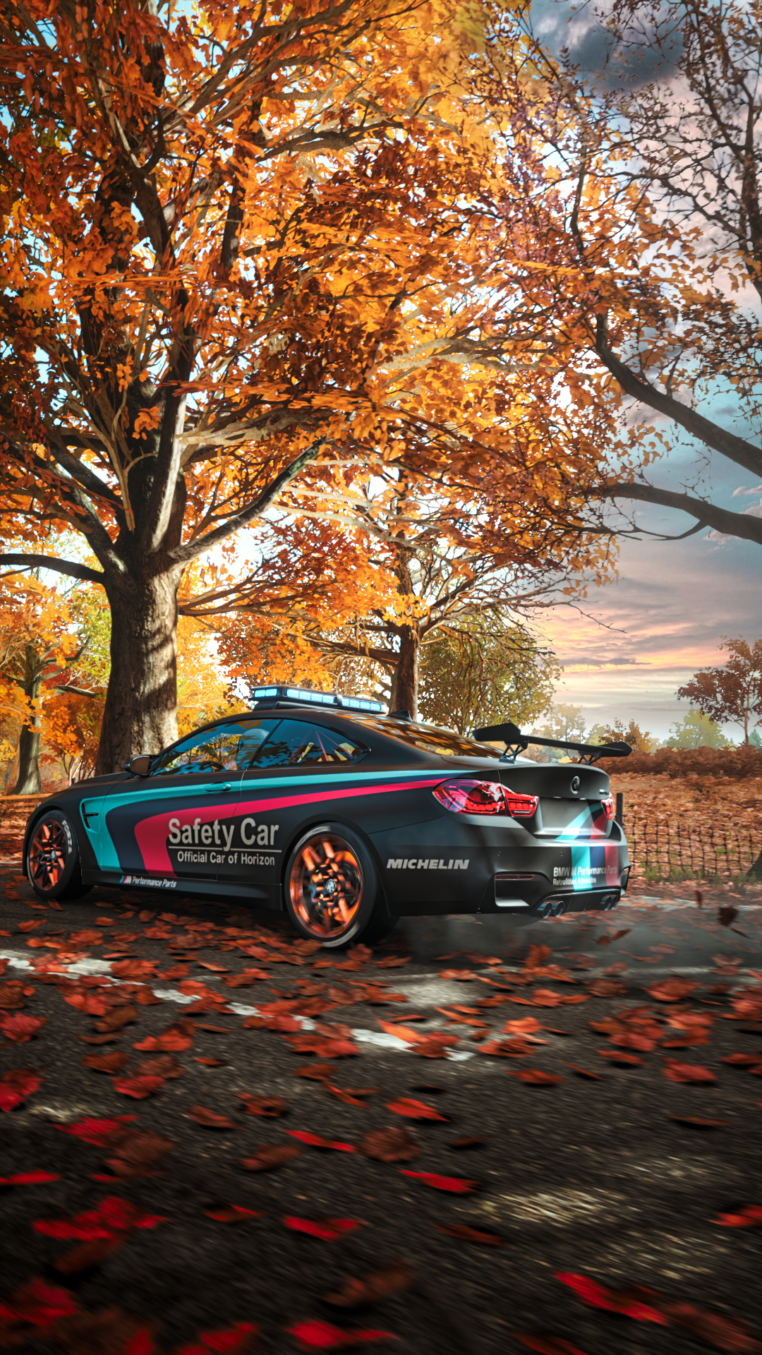BMW Fall Speed Design Car Wallpaper:1080x1920