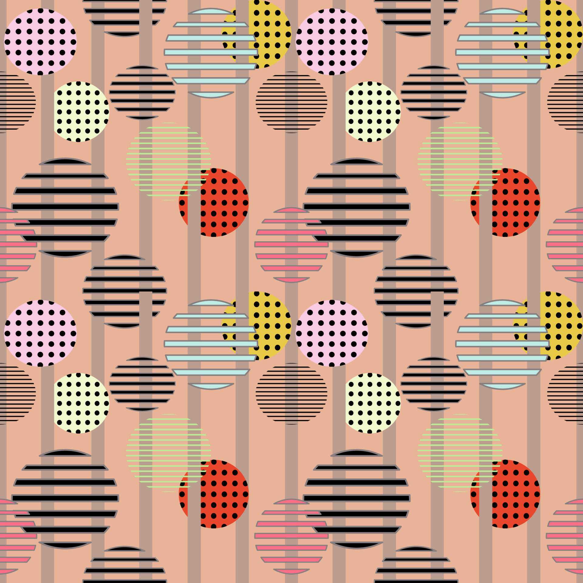 Seamless geometric ethnic pattern design for background or wallpaper. Ikat weave design ideas, Indian motifs, pastel colors, colorful circles and straight lines for summer