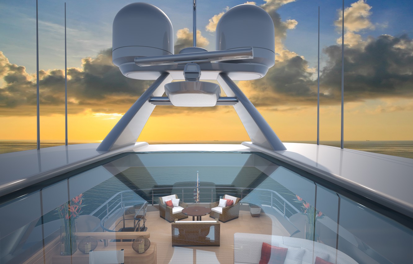 Wallpaper design, style, interior, yacht, Suite, luxury yacht image for desktop, section интерьер