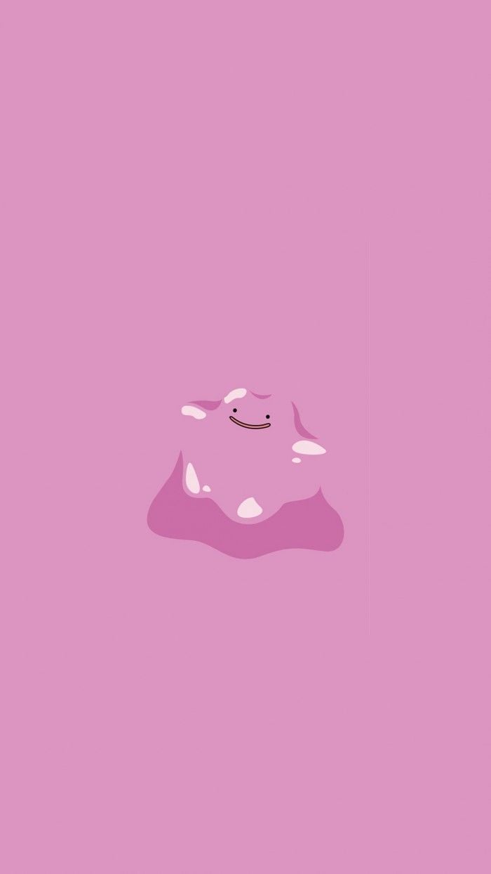 Ditto Pokemon Character IPhone 6 HD Wallpaper. Cartoon wallpaper, Kawaii wallpaper, Pikachu wallpaper
