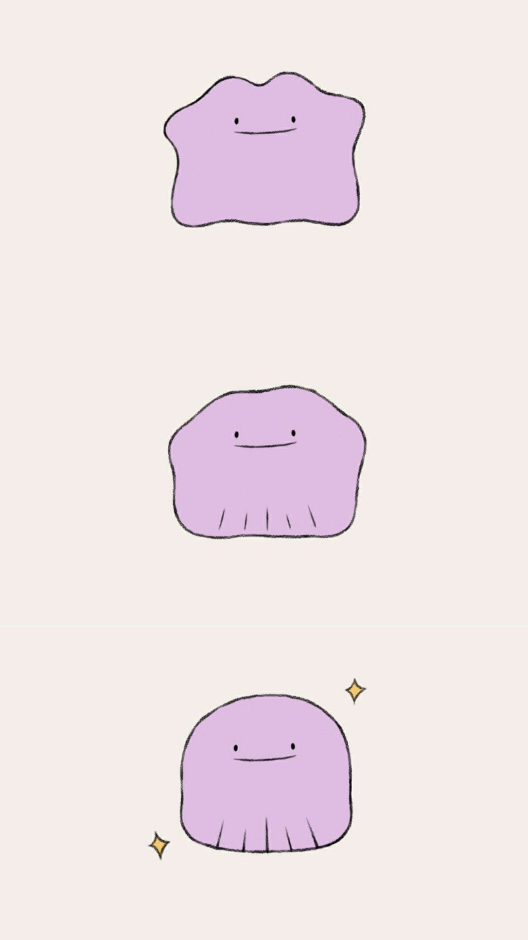 Ditto, I Choose You. #ditto #thanos By #dric (behance.net Dric) #crossover. Marvel Cartoons, Kawaii Wallpaper, Cute Pastel Wallpaper