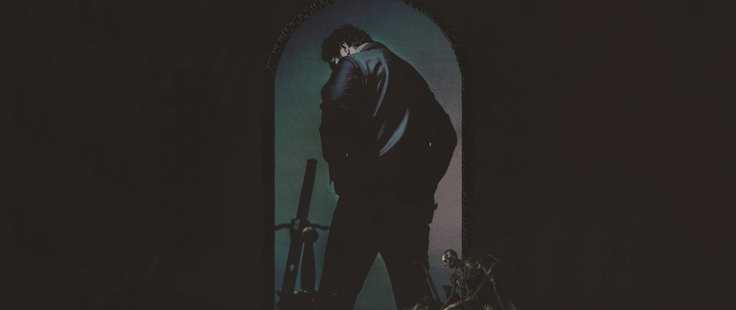 Download wallpaper 2560x1080 man, post malone, american rapper, art, dual wide 2560x1080 HD background, 22646