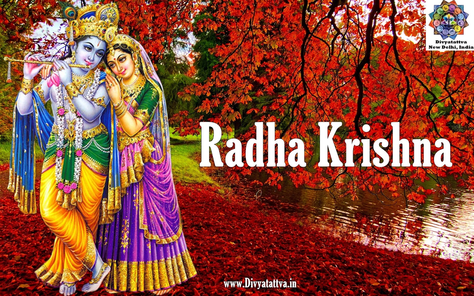 Radha Krishna HD Widescreen Wallpaper Hindu Gods Goddess Picture