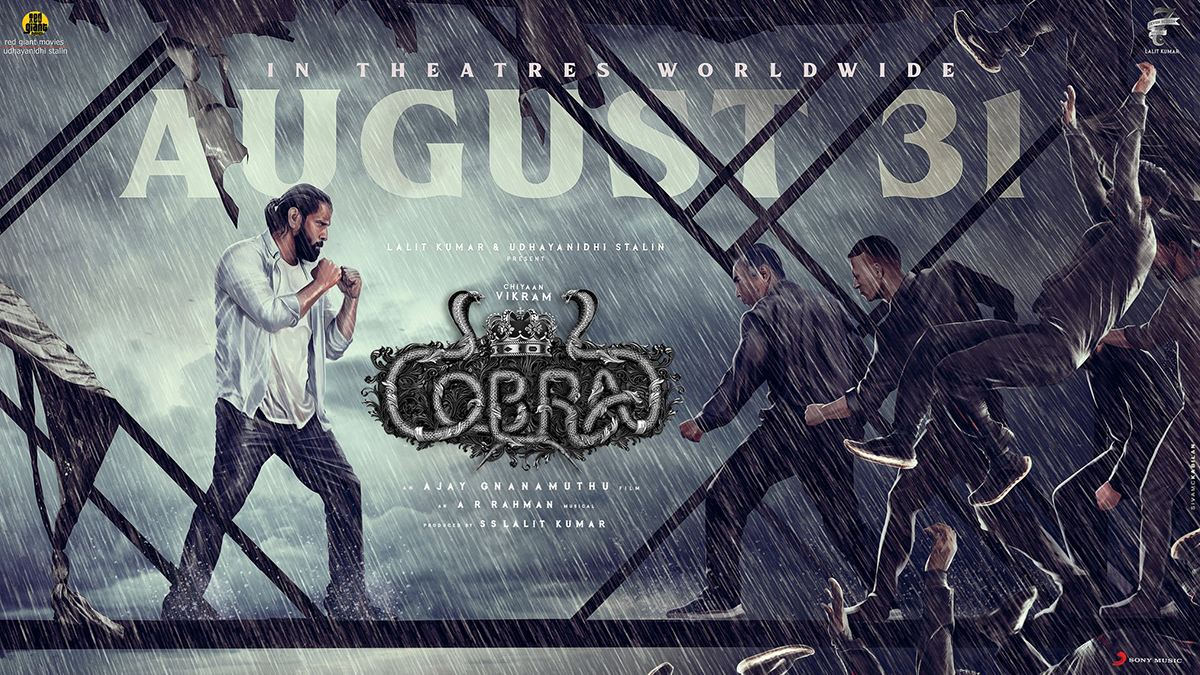 Cobra Release Date: Chiyaan Vikram's Action Thriller to Hit the Big Screens on August 31 (View Poster)