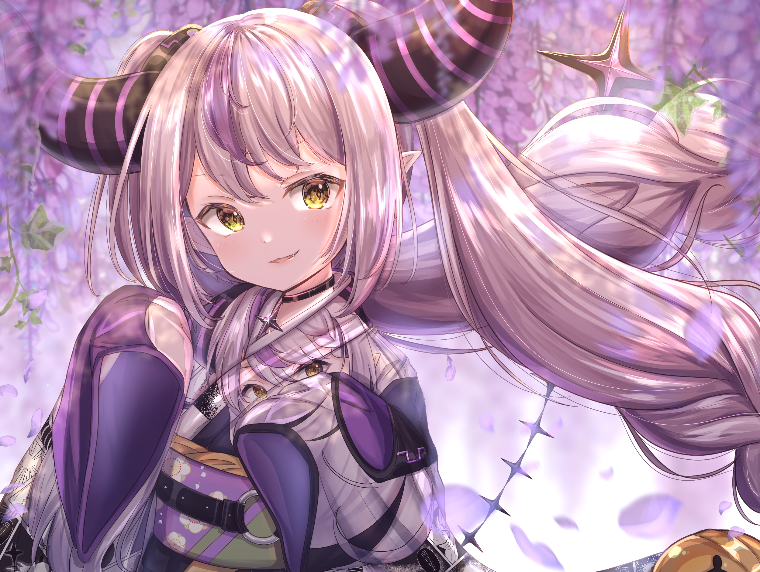 Virtual Youtuber HD Wallpaper, La+ Darknesss (Virtual Youtuber), Hololive, Horns Gallery HD Wallpaper